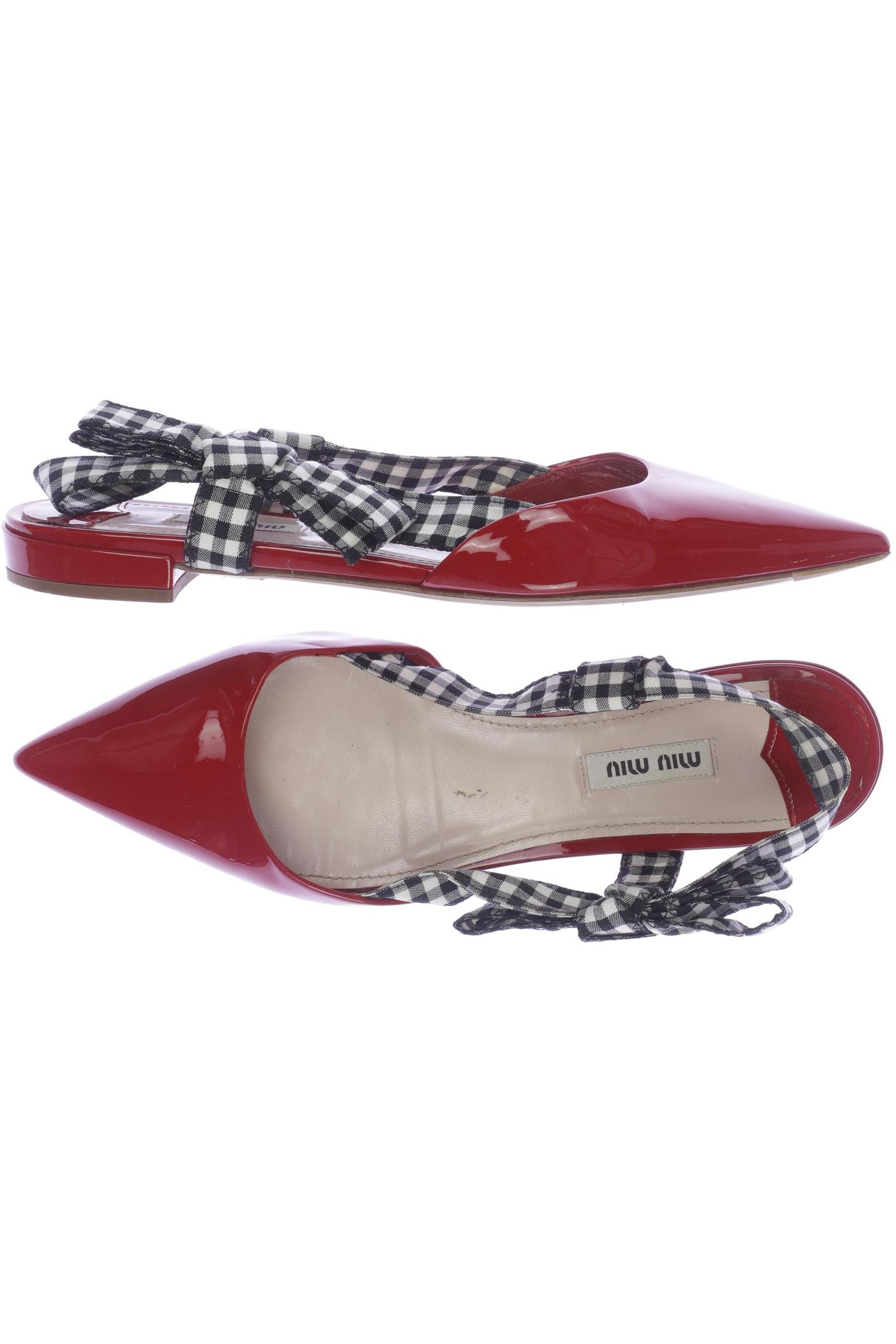 

Miu Miu Damen Ballerinas, rot