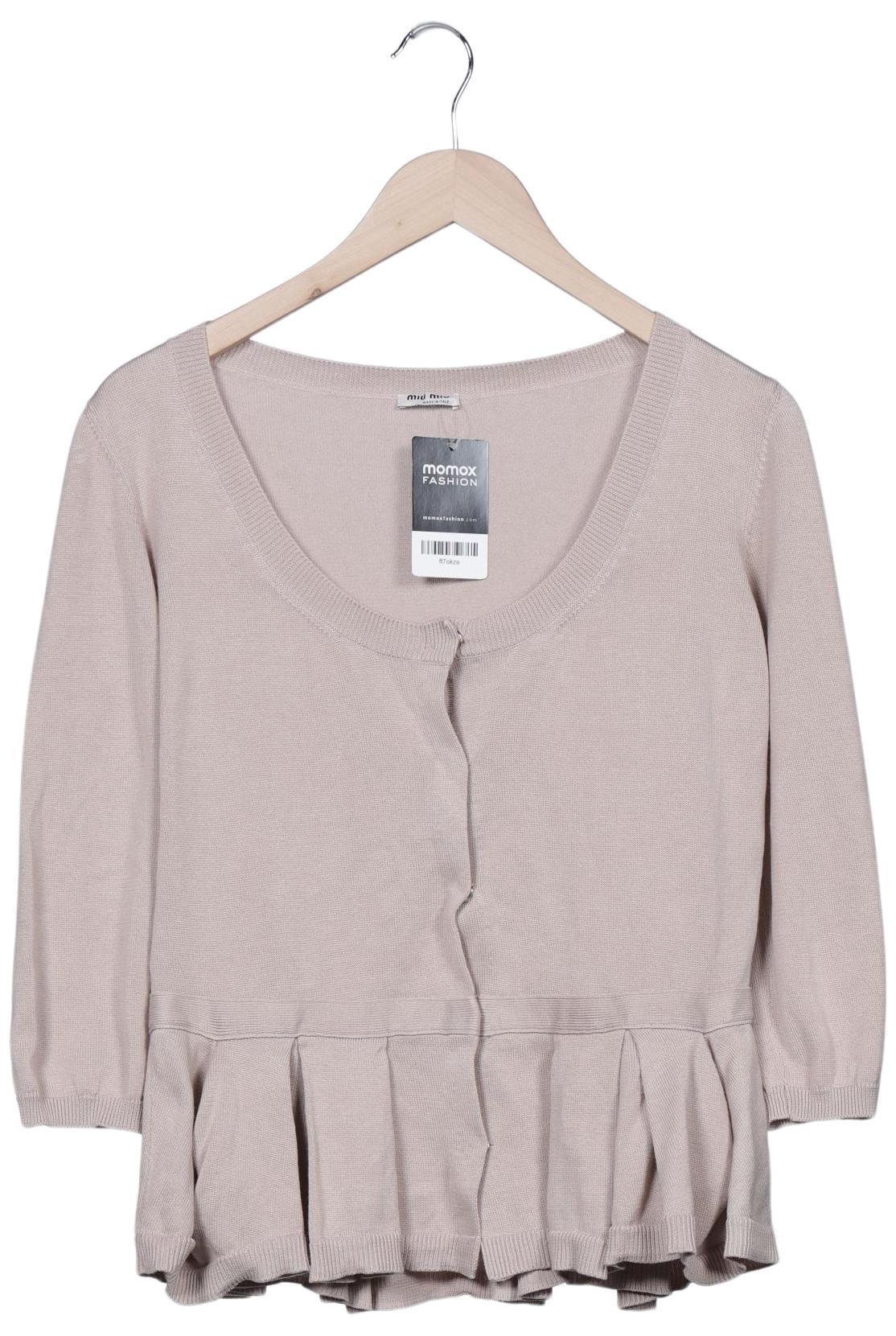 

Miu Miu Damen Strickjacke, beige, Gr. 46
