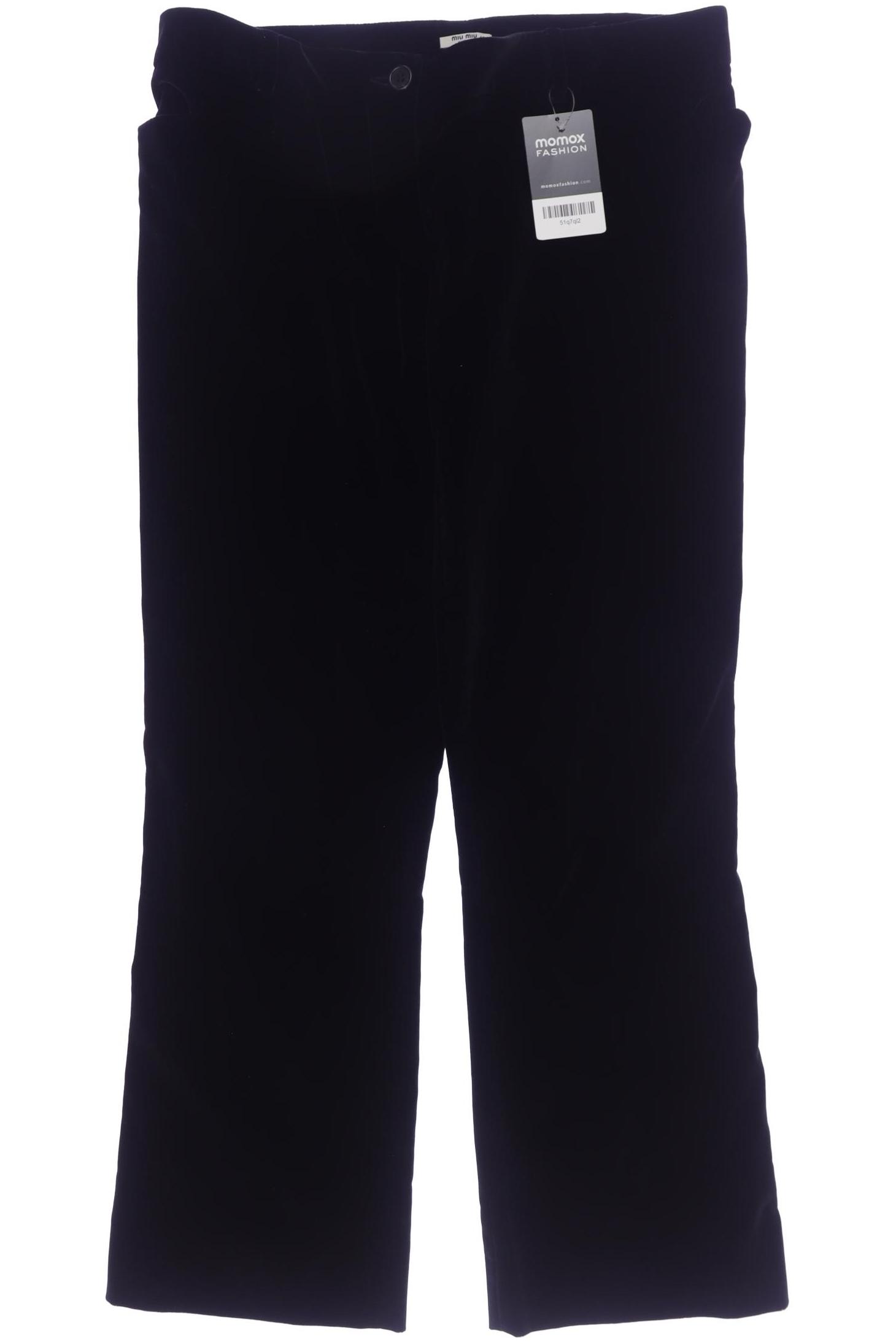 

Miu Miu Damen Stoffhose, schwarz, Gr. 42