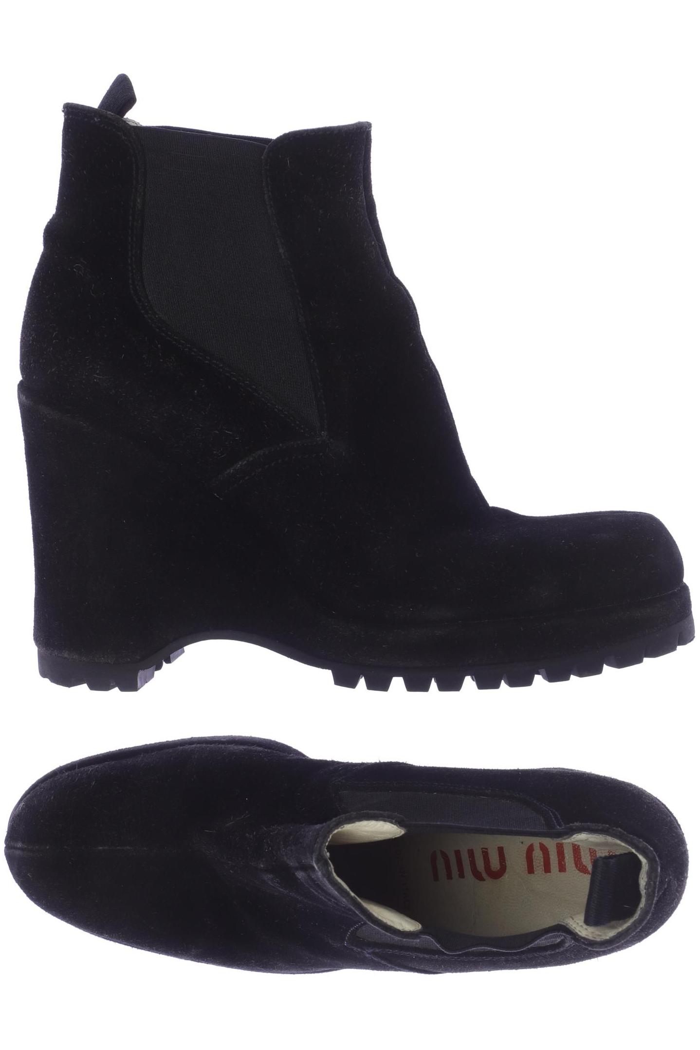 

Miu Miu Damen Stiefelette, schwarz, Gr. 41.5