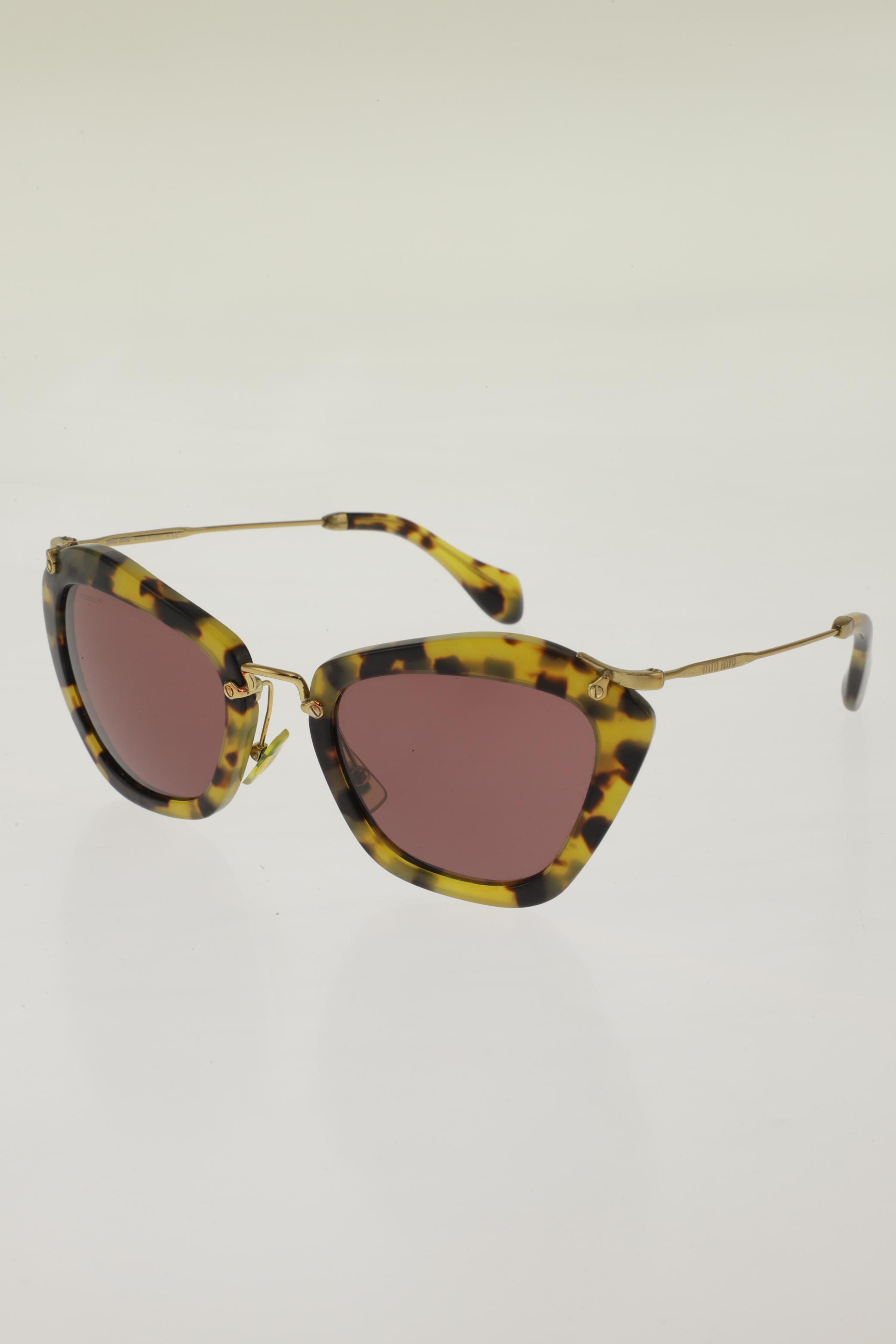 

Miu Miu Damen Sonnenbrille, gelb, Gr.