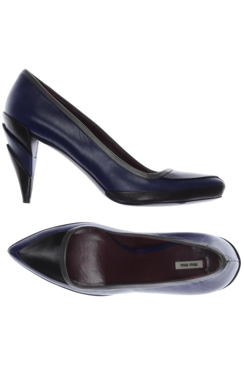 

Miu Miu Damen Pumps, marineblau, Gr. 37.5