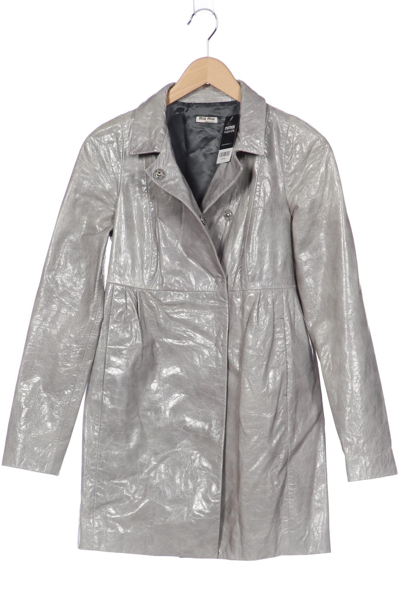

Miu Miu Damen Mantel, grau, Gr. 40