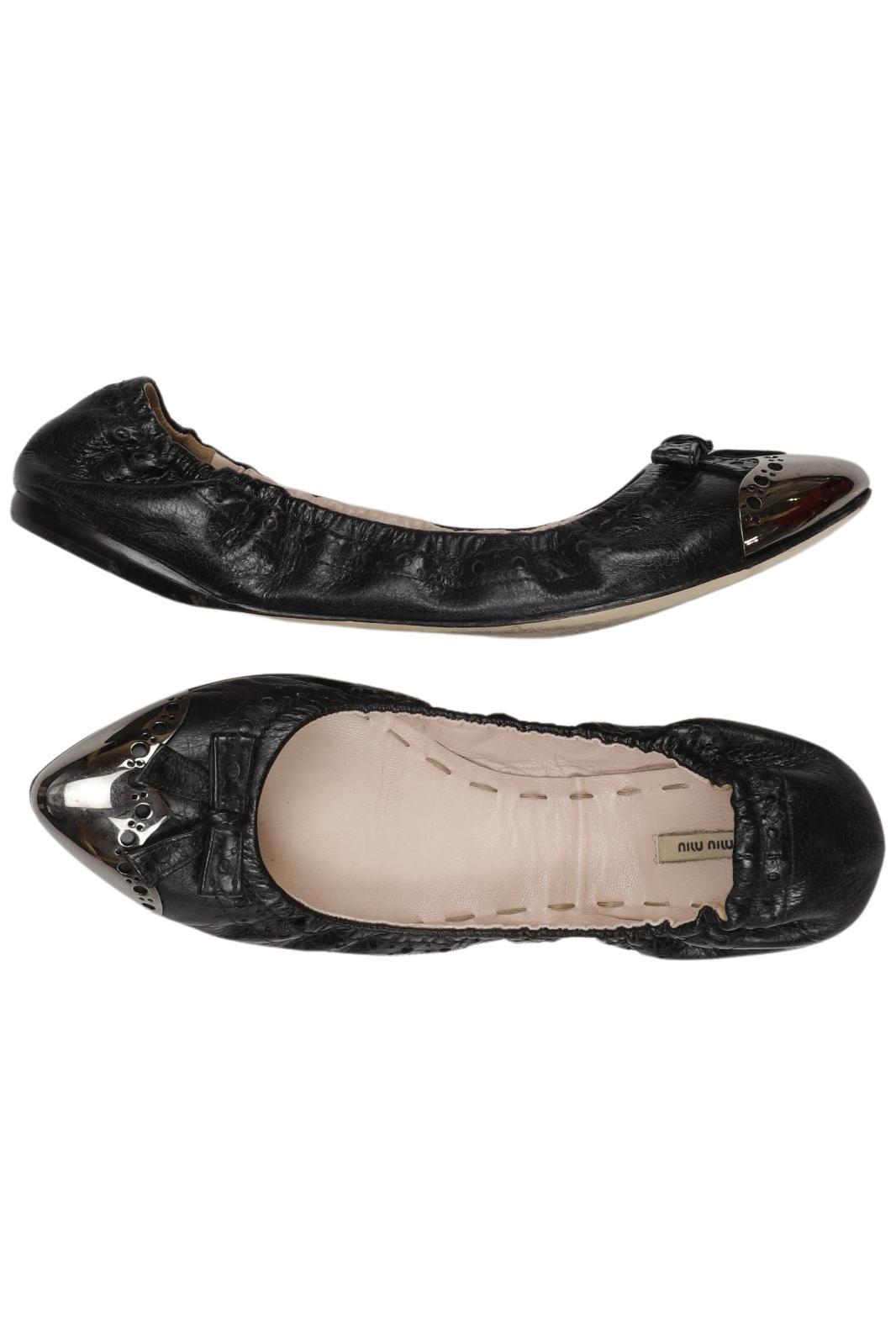 

Miu Miu Damen Ballerinas, schwarz, Gr. 40.5