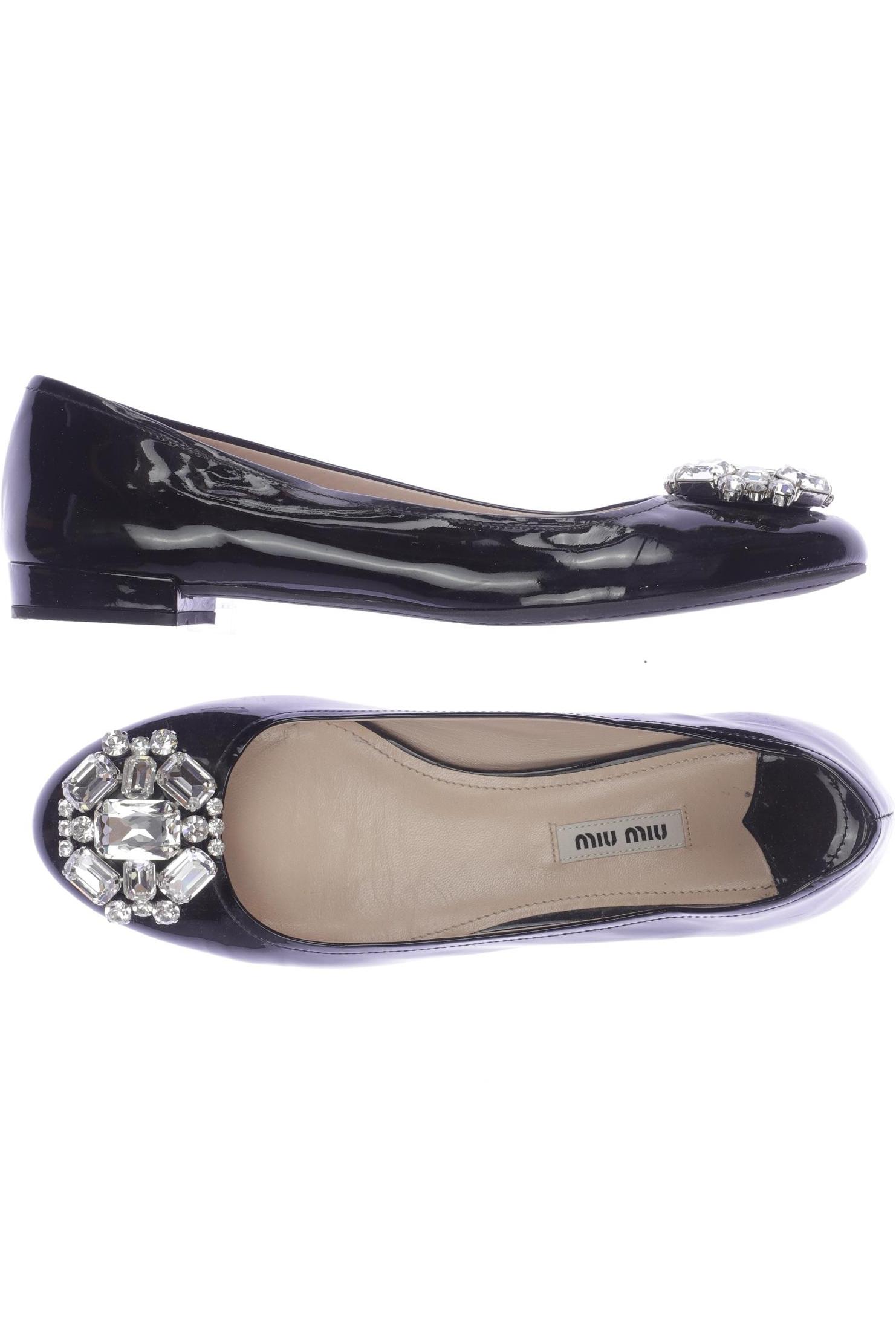 

Miu Miu Damen Ballerinas, schwarz, Gr. 40