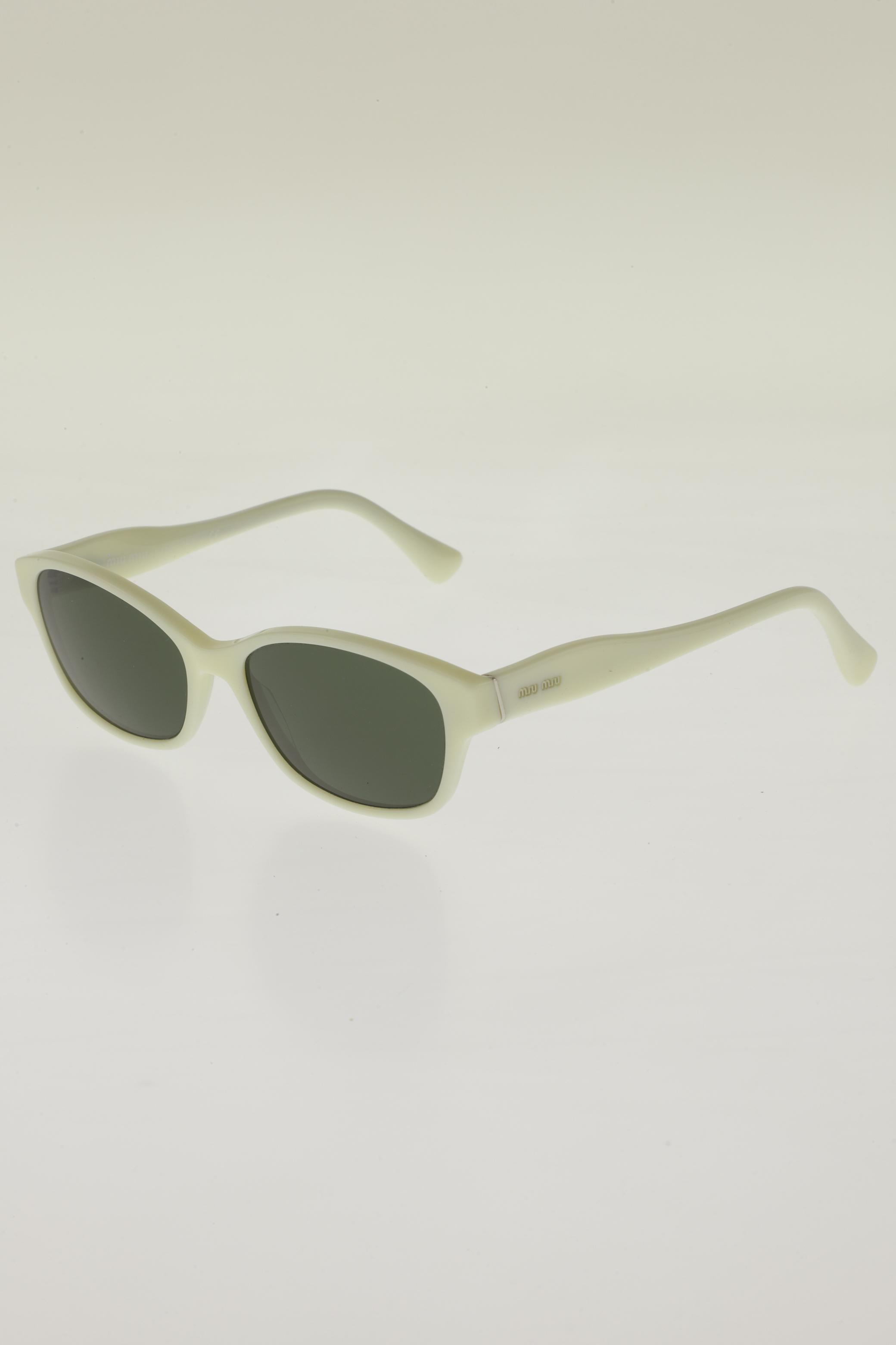 

Miu Miu Damen Sonnenbrille, weiß, Gr.