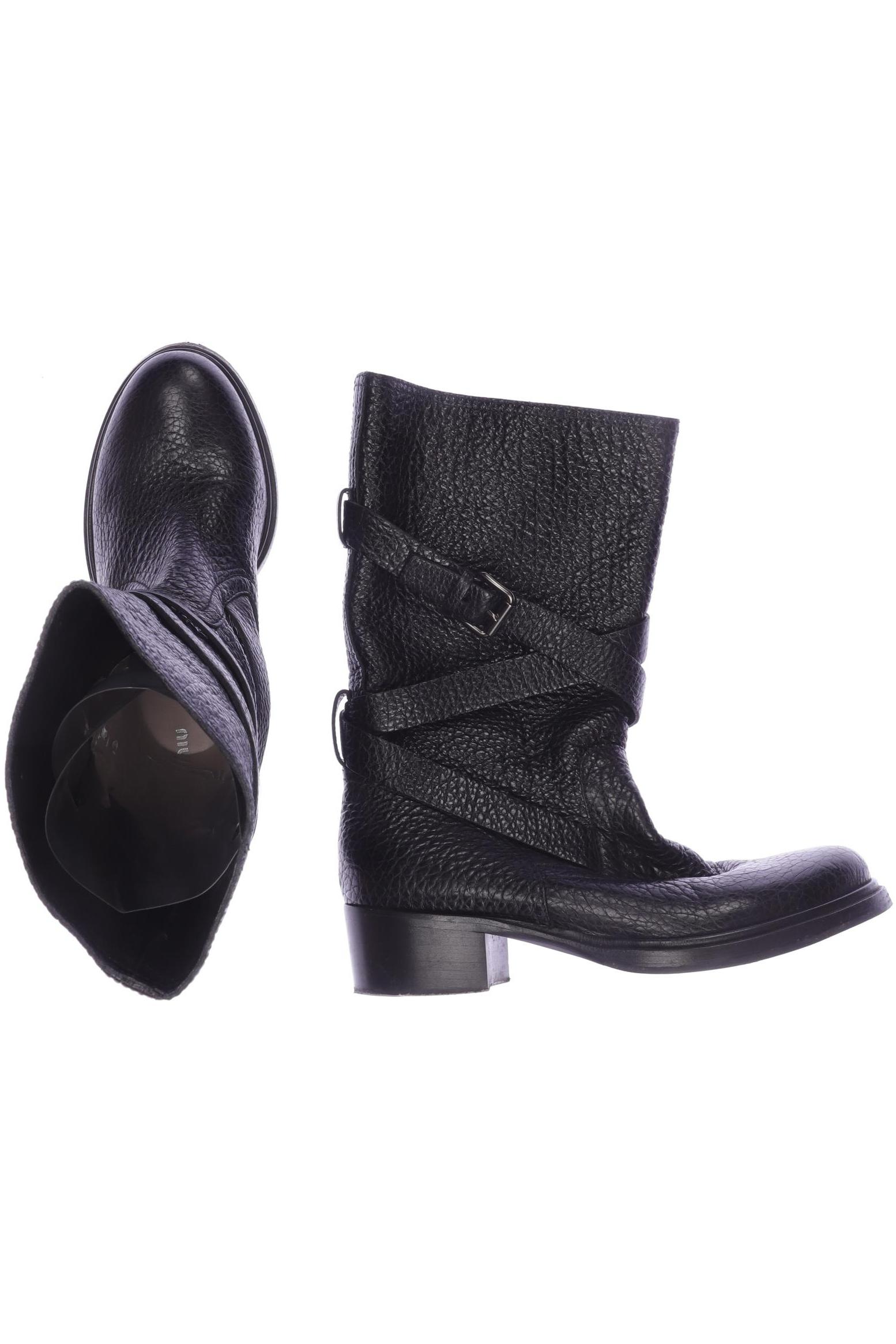 

Miu Miu Damen Stiefelette, schwarz, Gr. 37