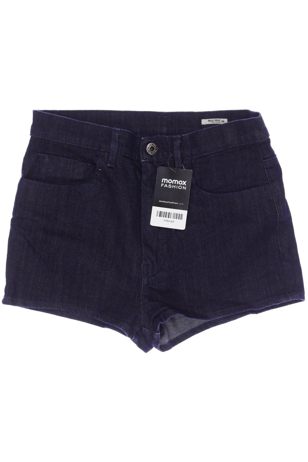 

Miu Miu Damen Shorts, marineblau, Gr. 26