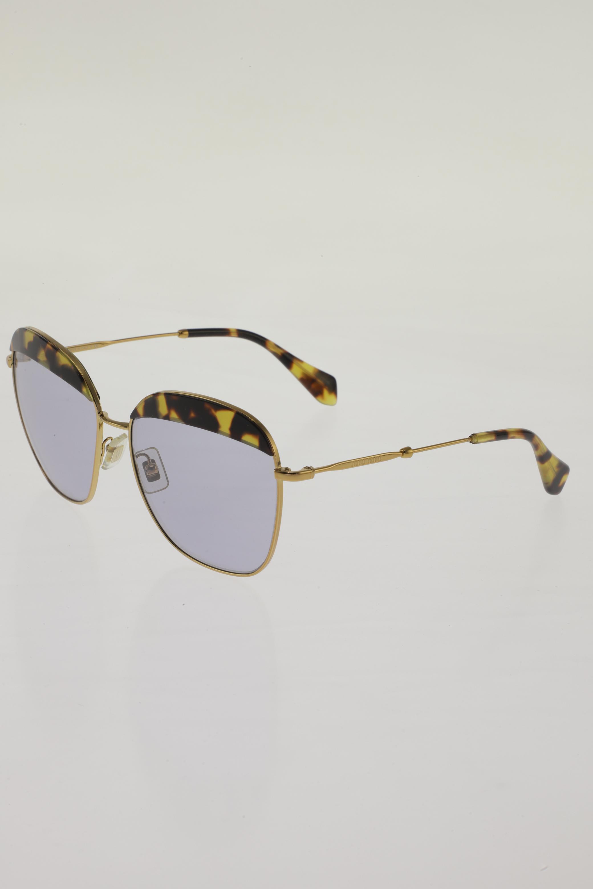

Miu Miu Damen Sonnenbrille, gold, Gr.