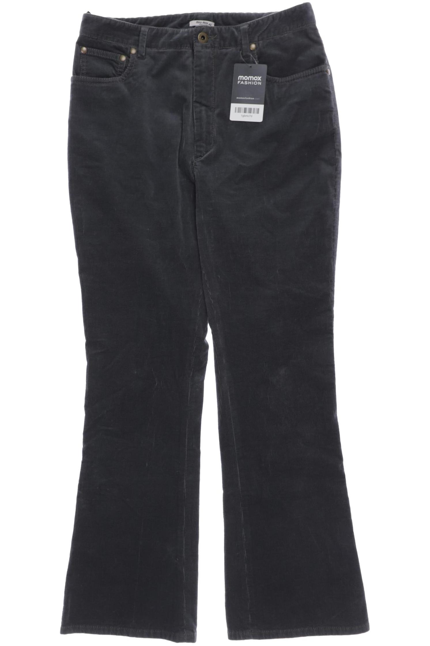

Miu Miu Damen Stoffhose, grün, Gr. 42