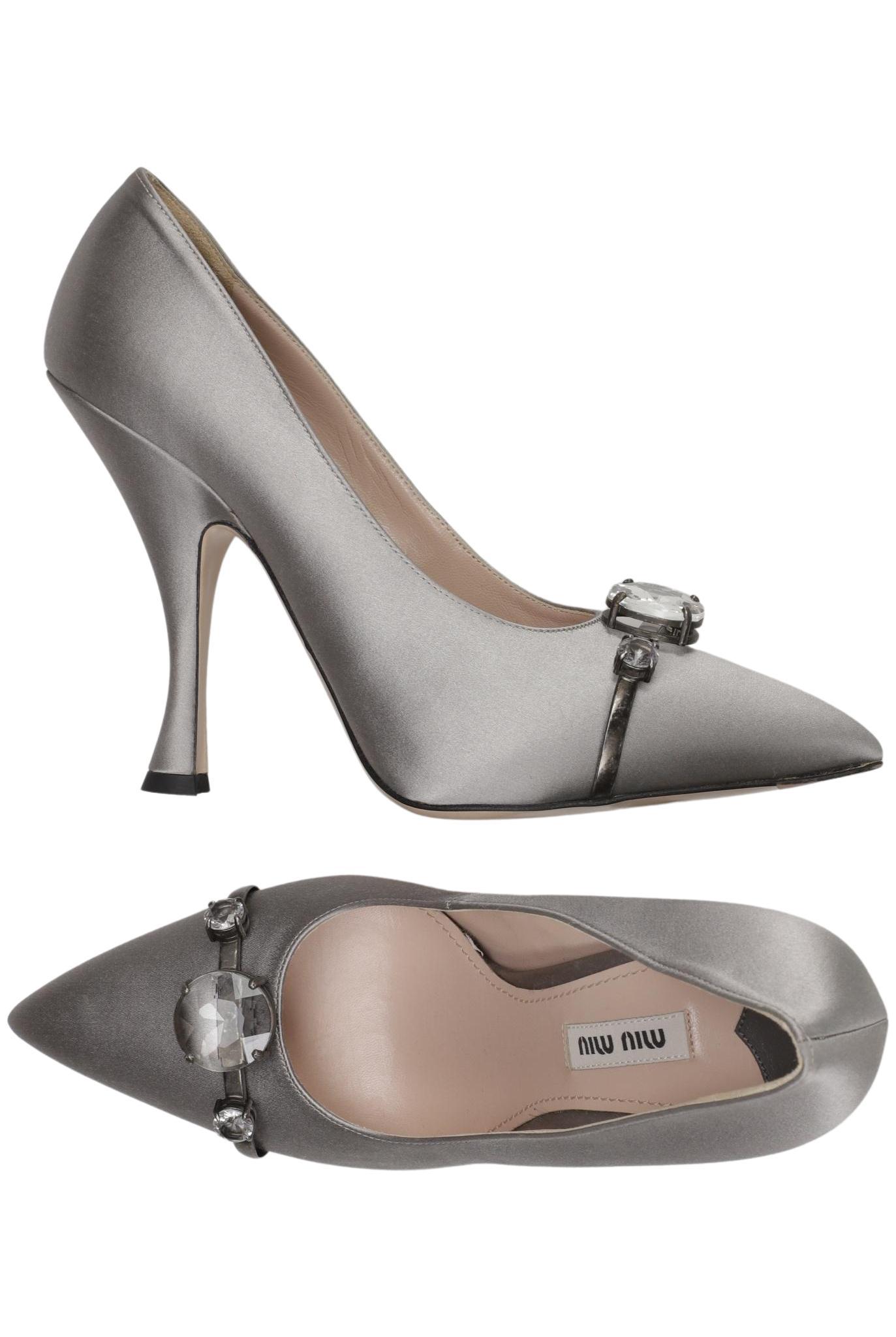 

Miu Miu Damen Pumps, grau, Gr. 39