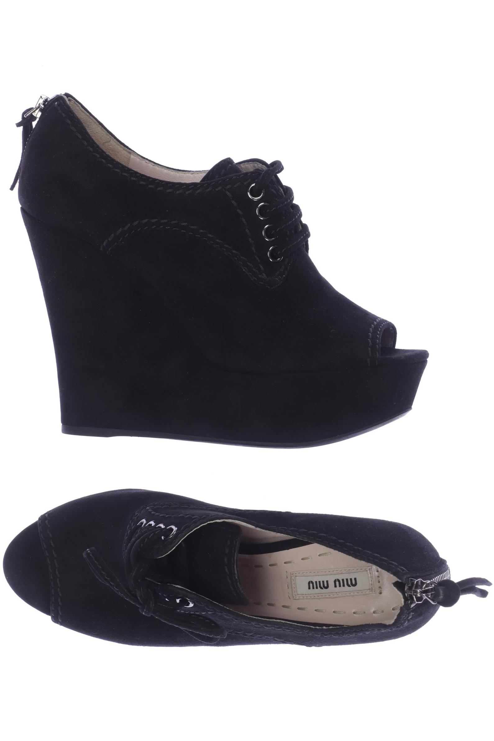 

Miu Miu Damen Pumps, schwarz, Gr. 39.5