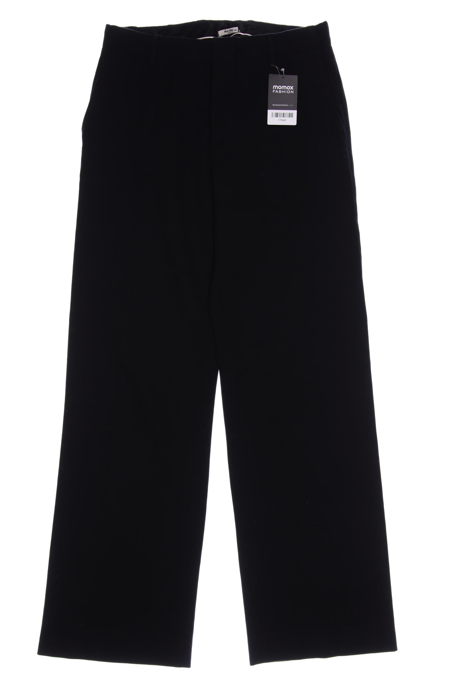 

Miu Miu Damen Stoffhose, schwarz