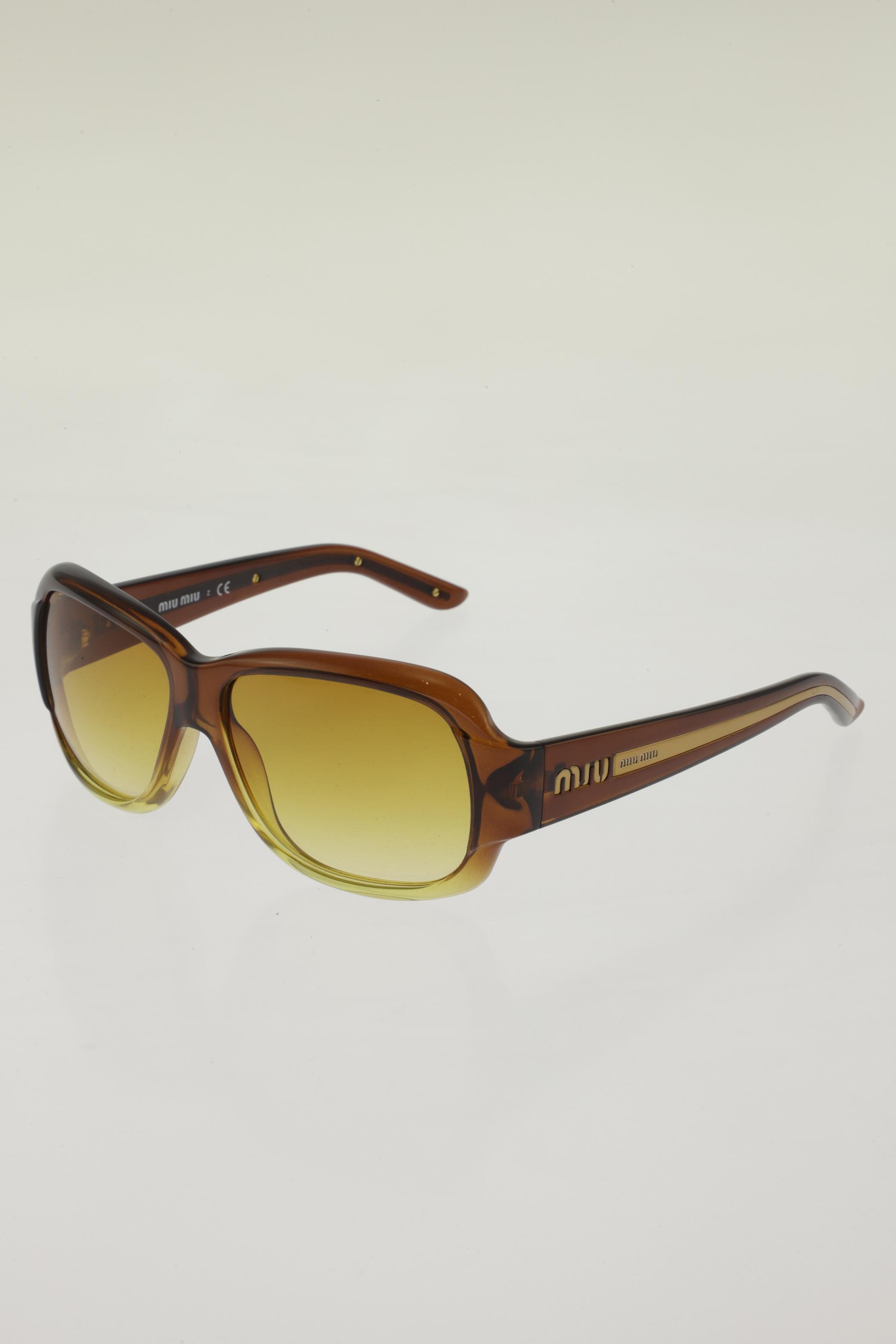 

Miu Miu Damen Sonnenbrille, braun, Gr.