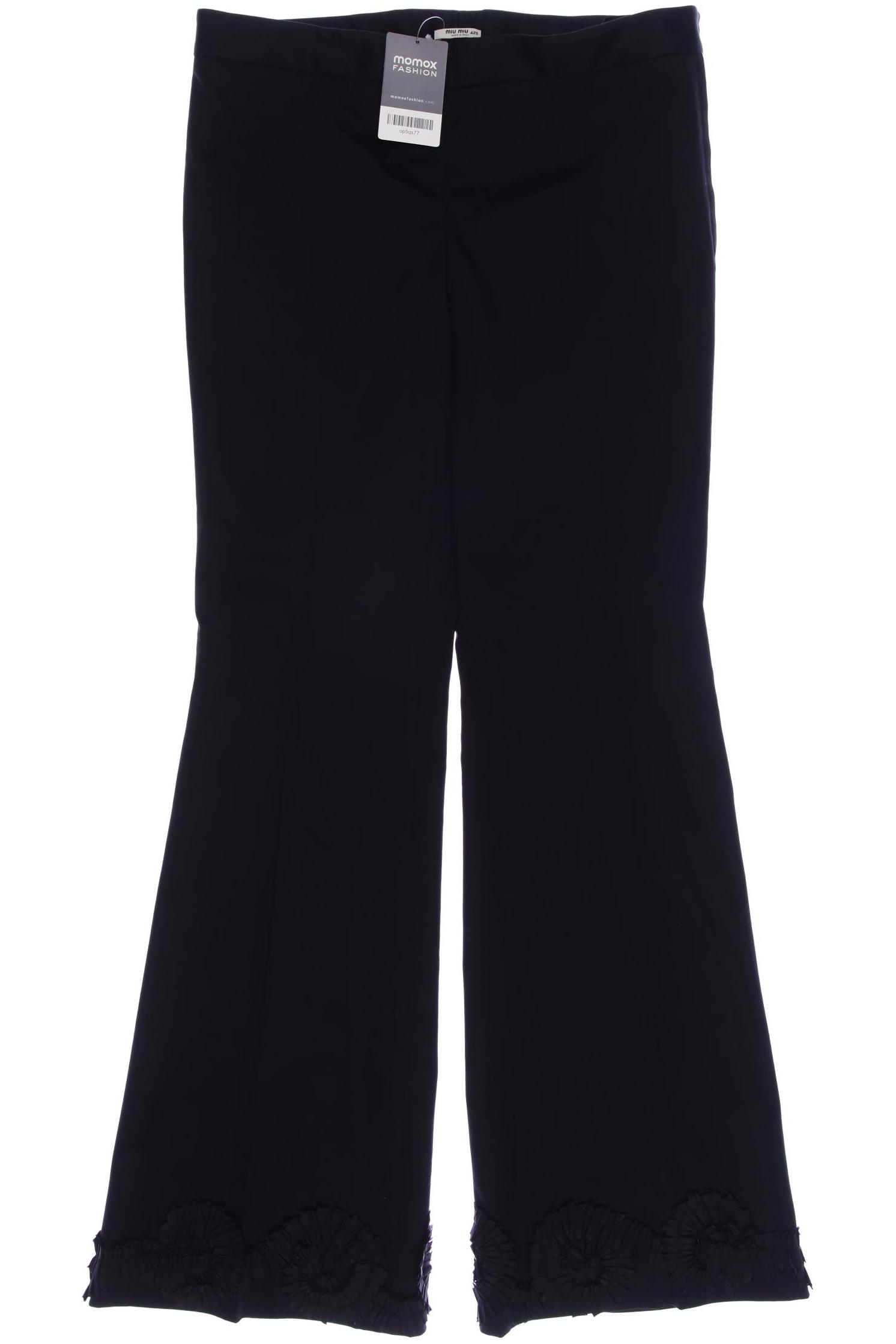 

Miu Miu Damen Stoffhose, marineblau, Gr. 42
