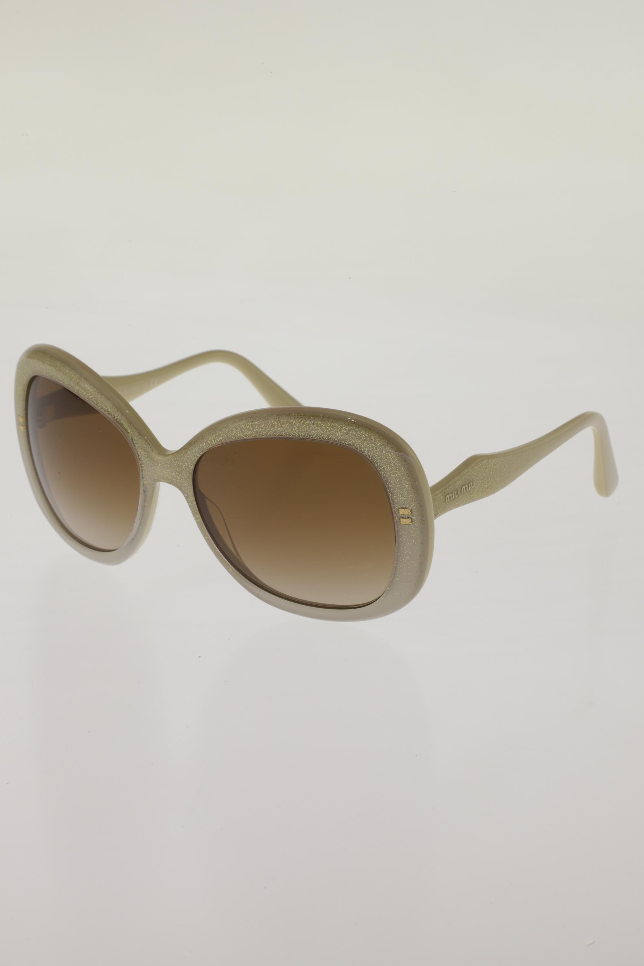 

Miu Miu Damen Sonnenbrille, cremeweiß, Gr.