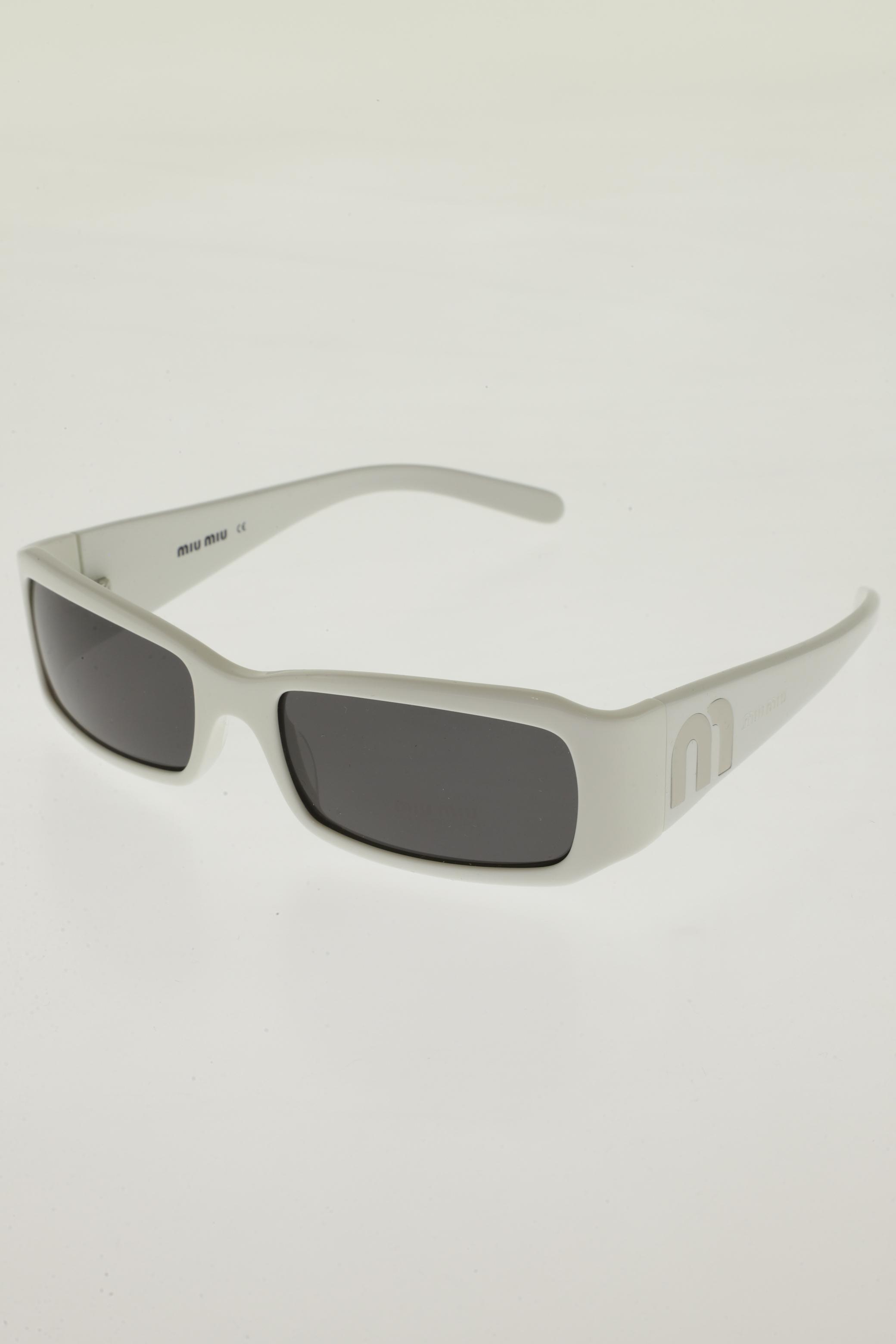 

Miu Miu Damen Sonnenbrille, weiß, Gr.