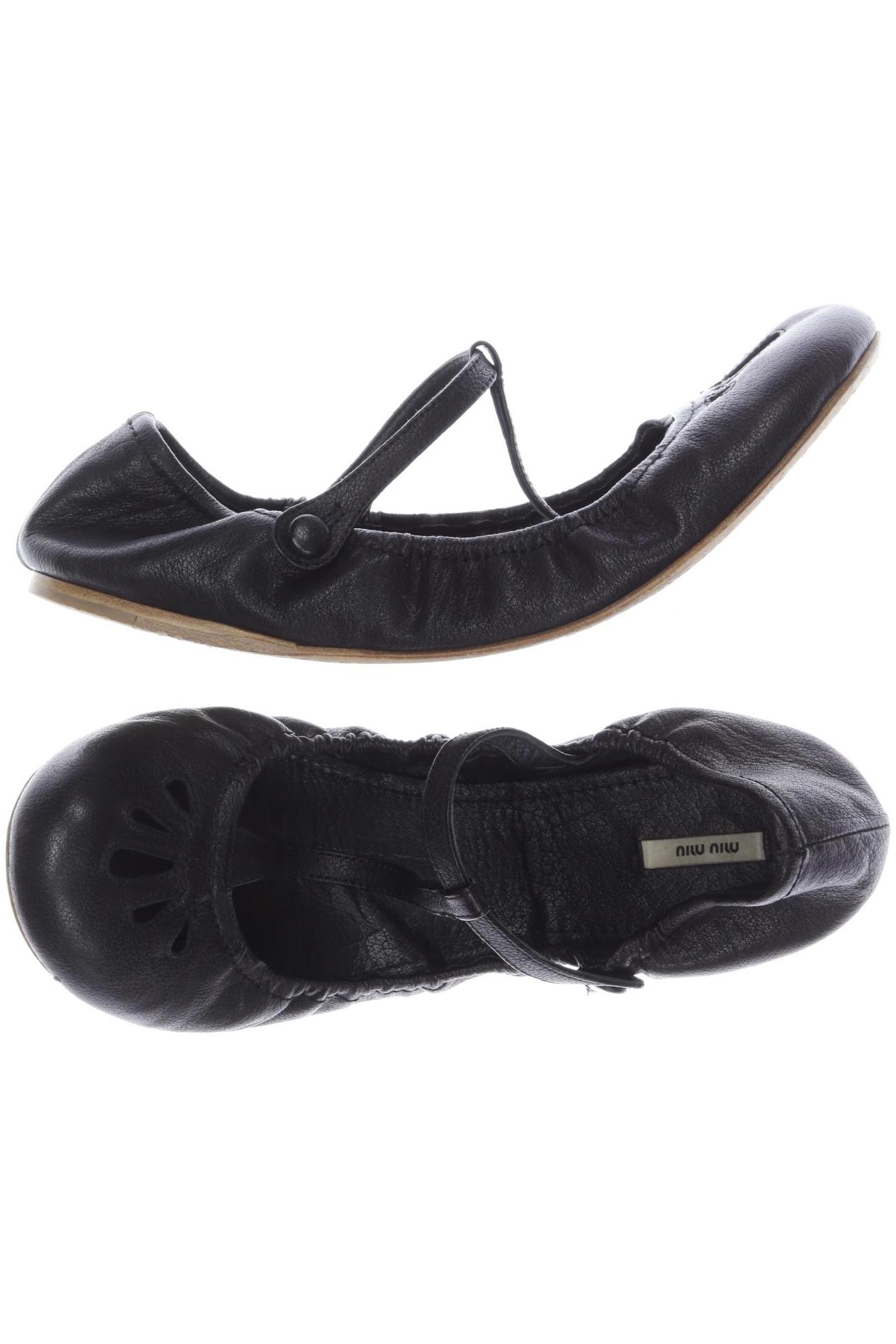 

Miu Miu Damen Ballerinas, schwarz, Gr. 39