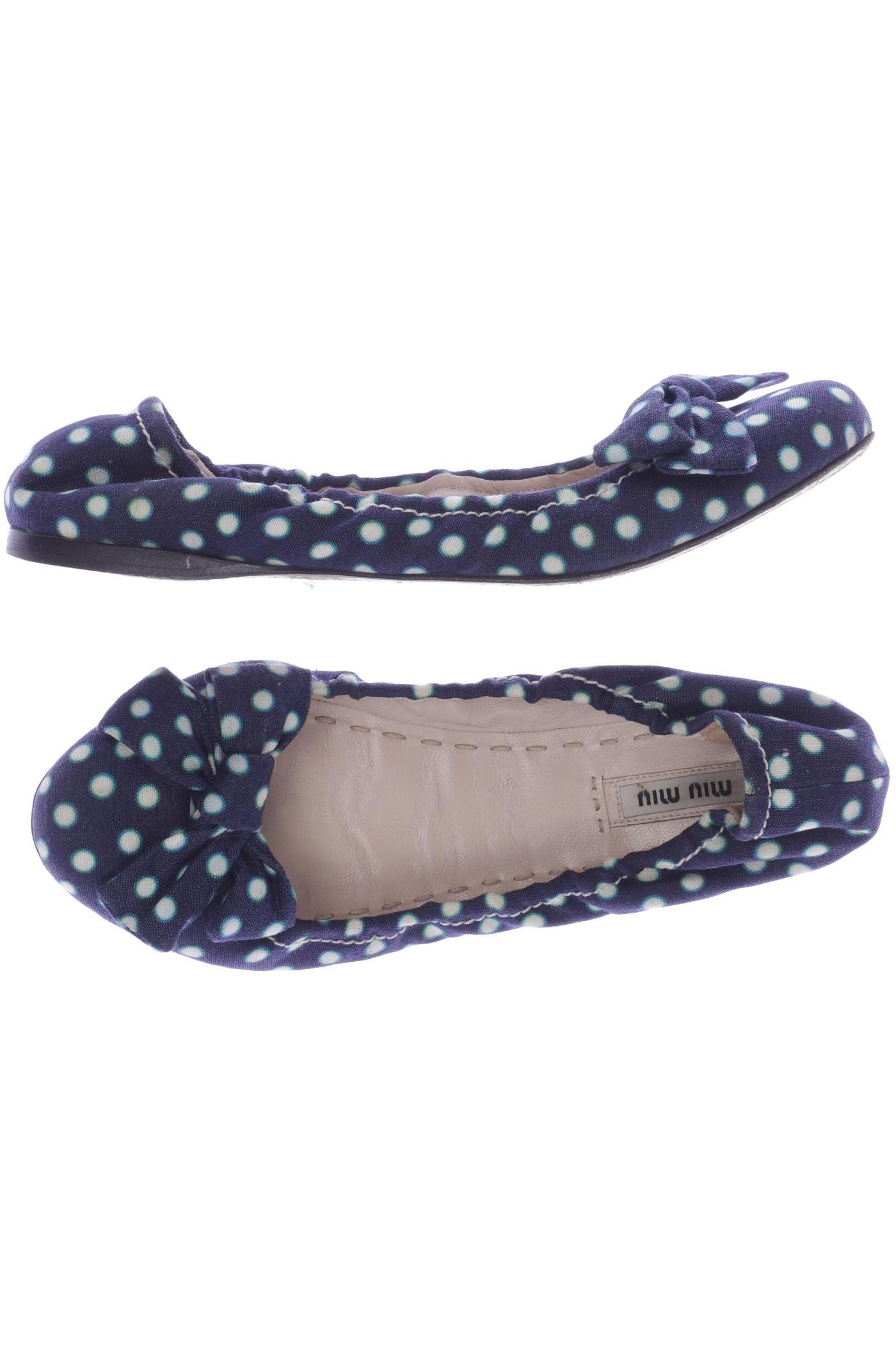 

Miu Miu Damen Ballerinas, marineblau, Gr. 38.5