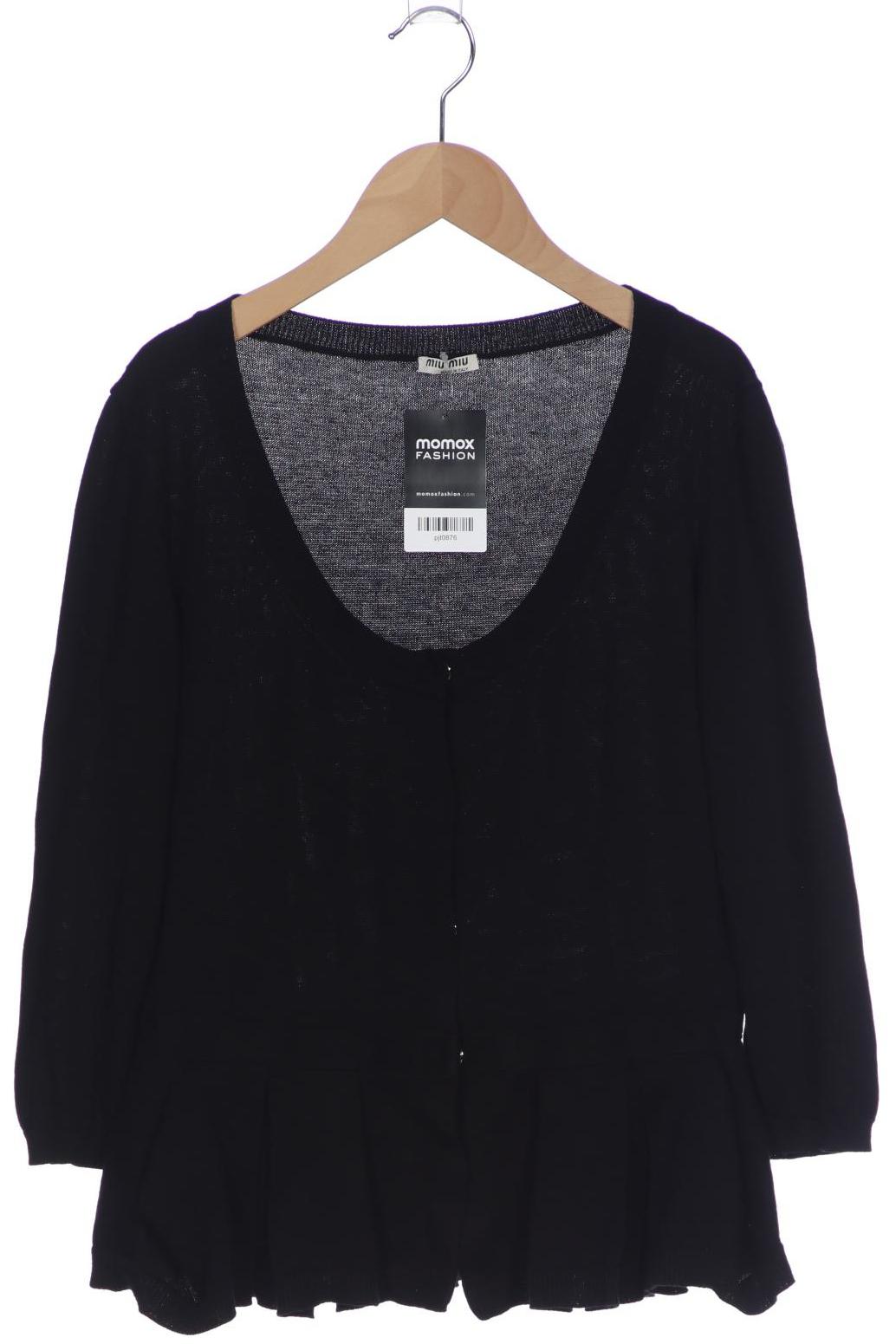 

Miu Miu Damen Strickjacke, schwarz, Gr. 46