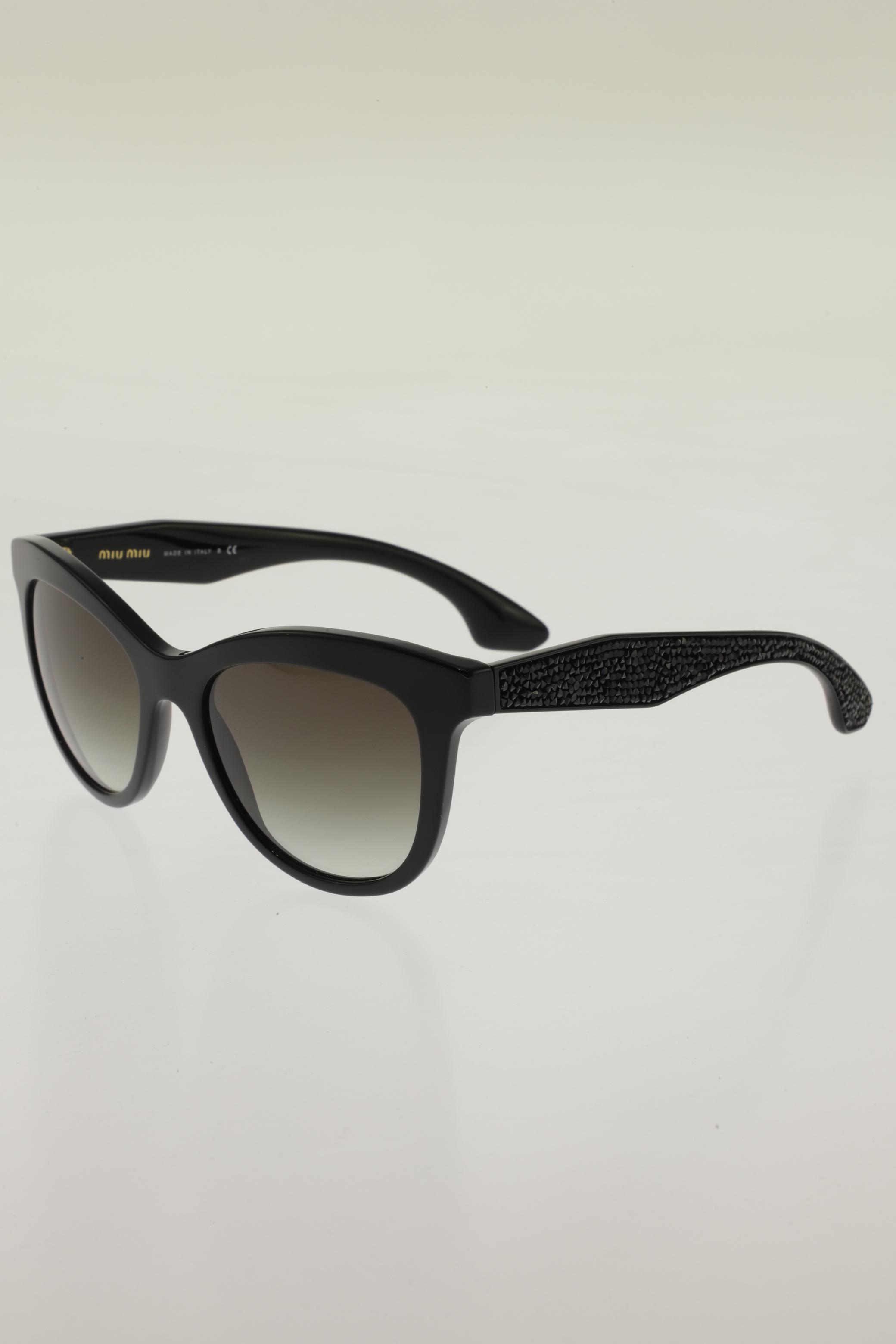 

Miu Miu Damen Sonnenbrille, schwarz, Gr.
