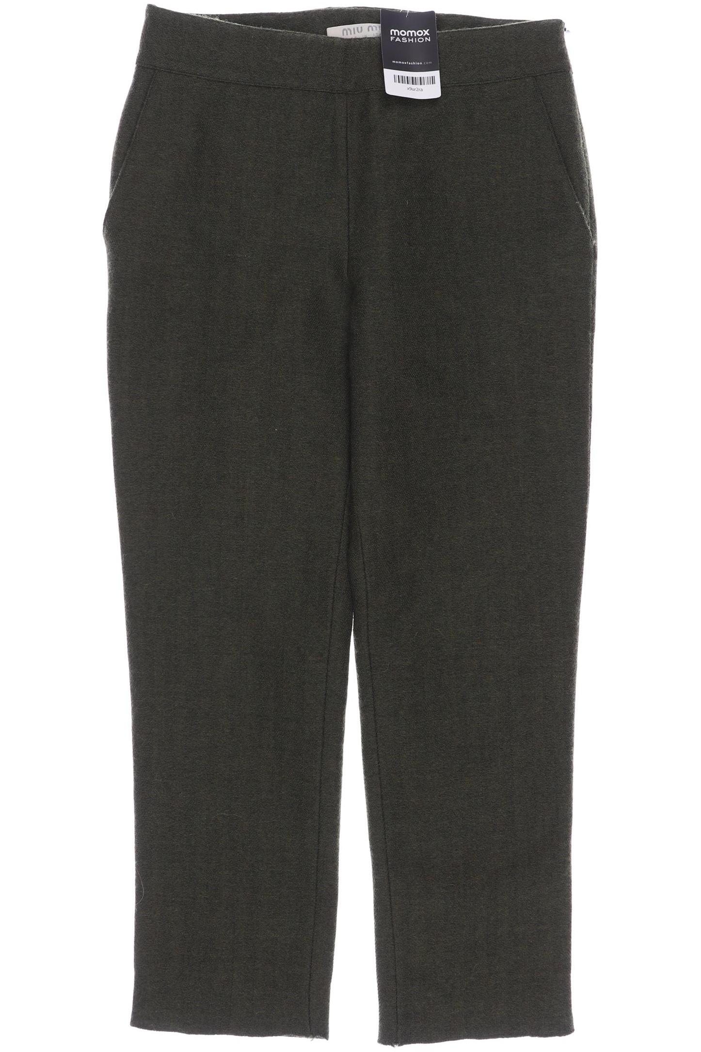 

Miu Miu Damen Stoffhose, grün
