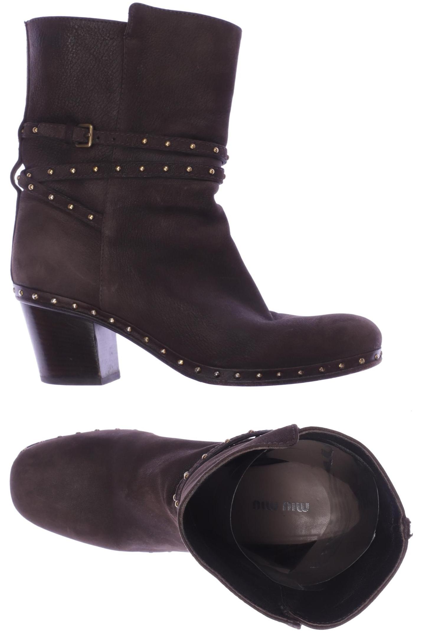 

Miu Miu Damen Stiefelette, braun, Gr. 39.5