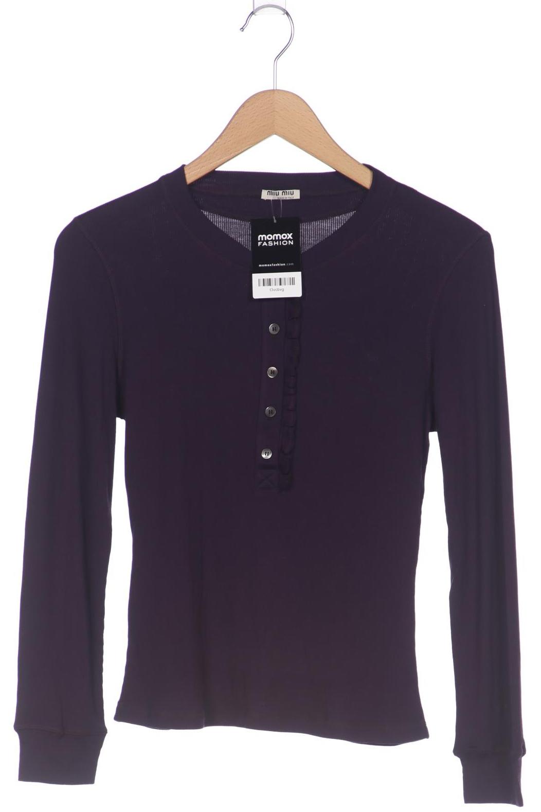 

Miu Miu Damen Langarmshirt, flieder, Gr. 38