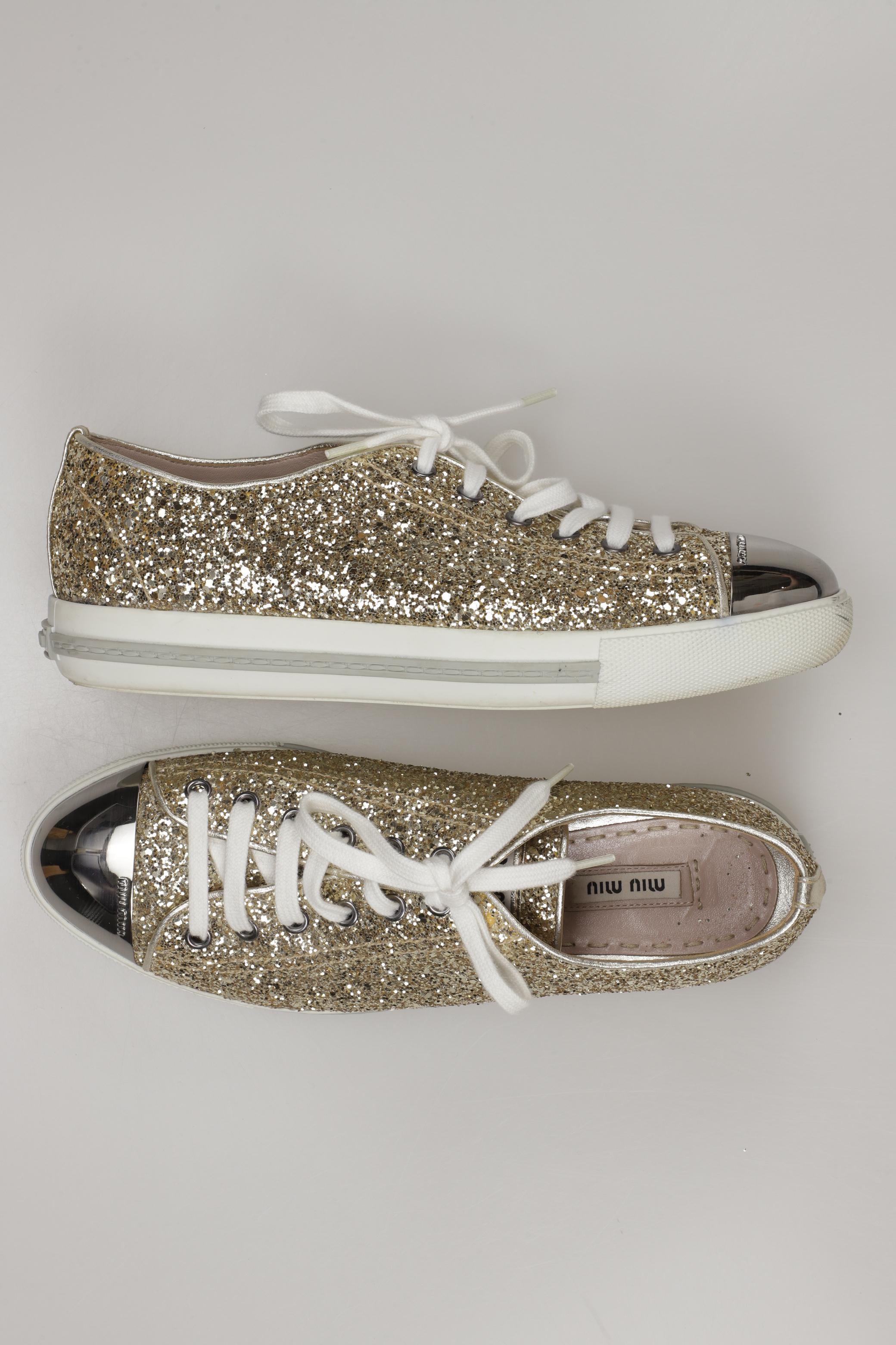 

Miu Miu Damen Sneakers, gold, Gr. 40