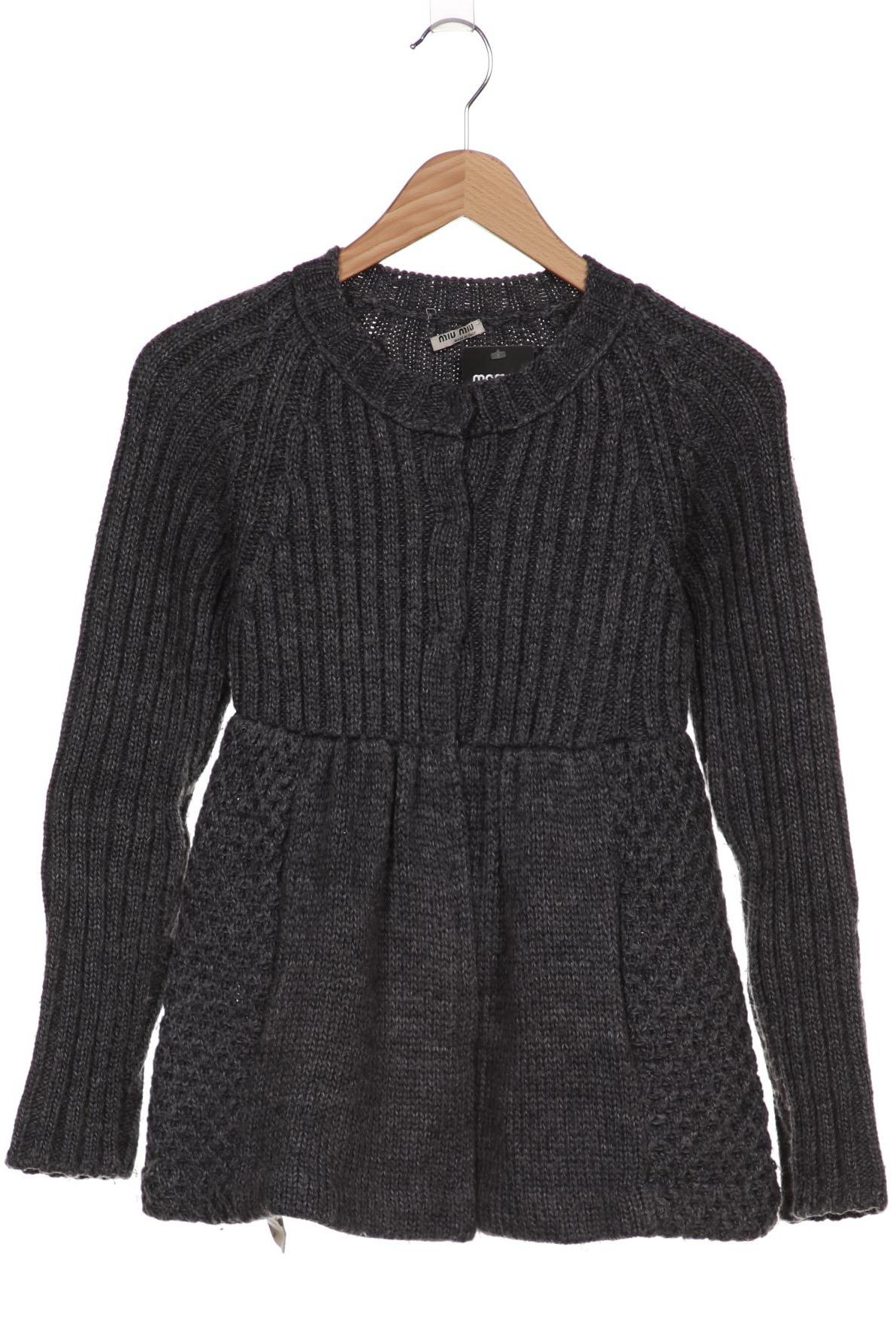 

Miu Miu Damen Strickjacke, grau, Gr. 40