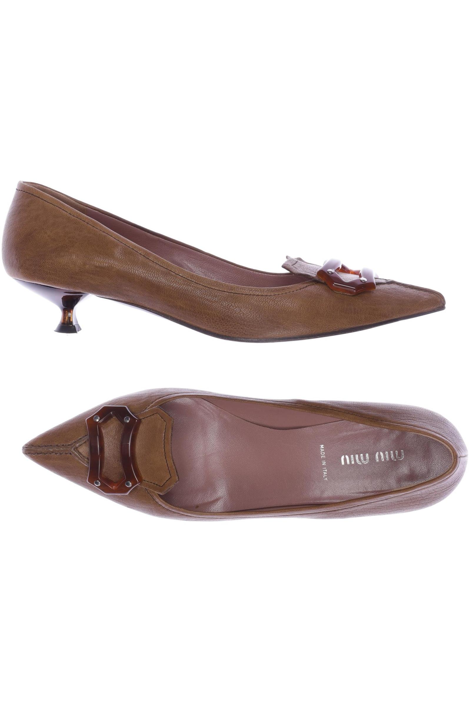 

Miu Miu Damen Pumps, braun, Gr. 38.5