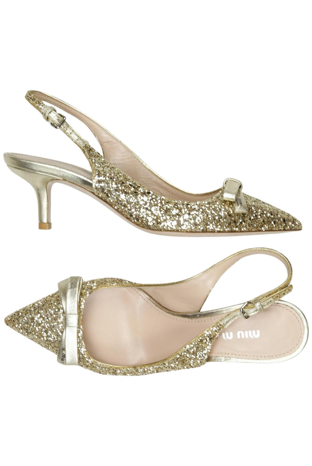 

Miu Miu Damen Pumps, gold, Gr. 35