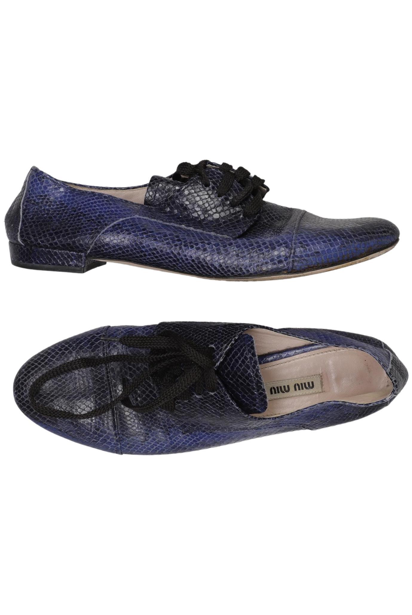 

Miu Miu Damen Halbschuh, marineblau, Gr. 38