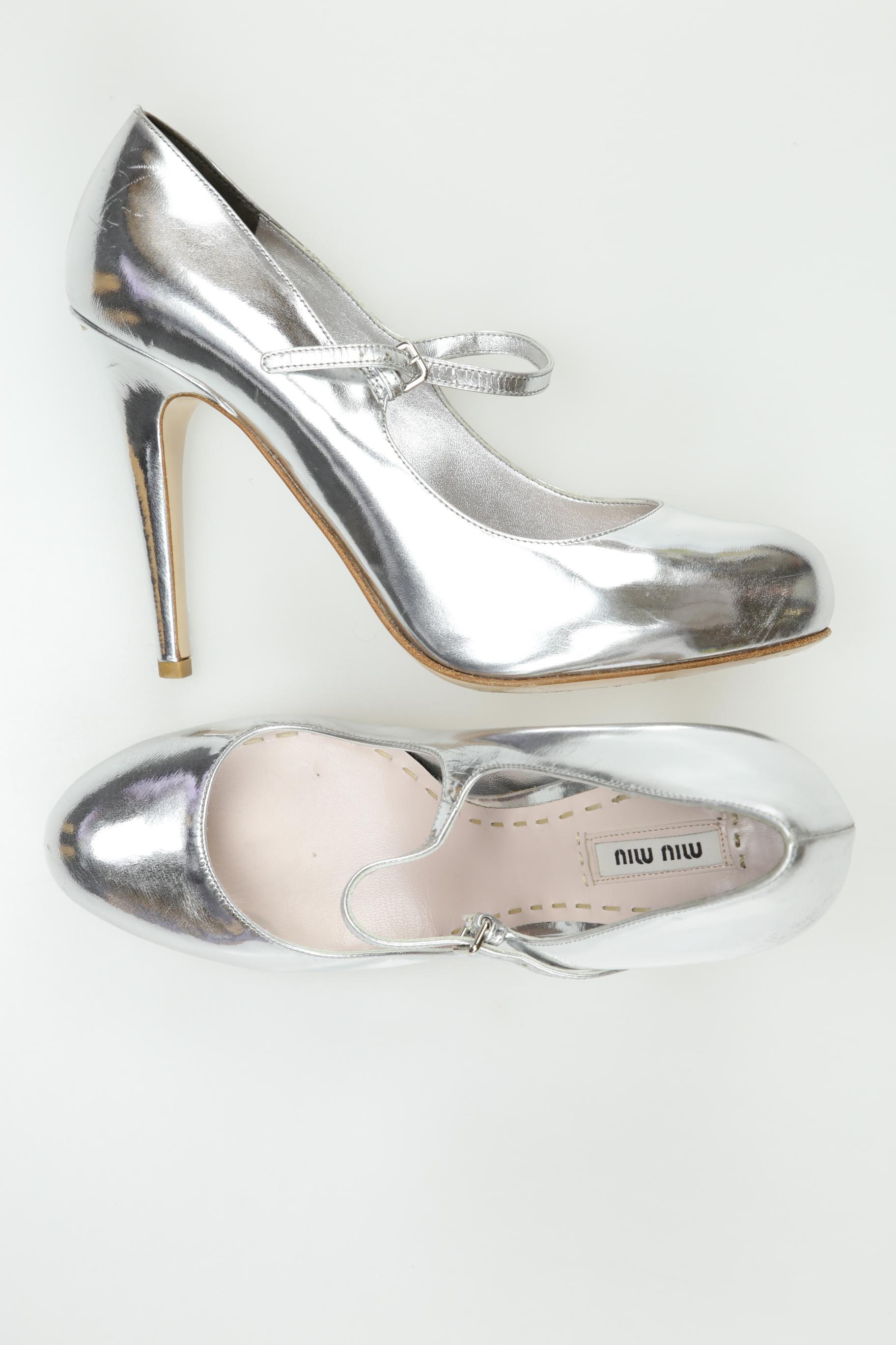 

Miu Miu Damen Pumps, silber, Gr. 39.5