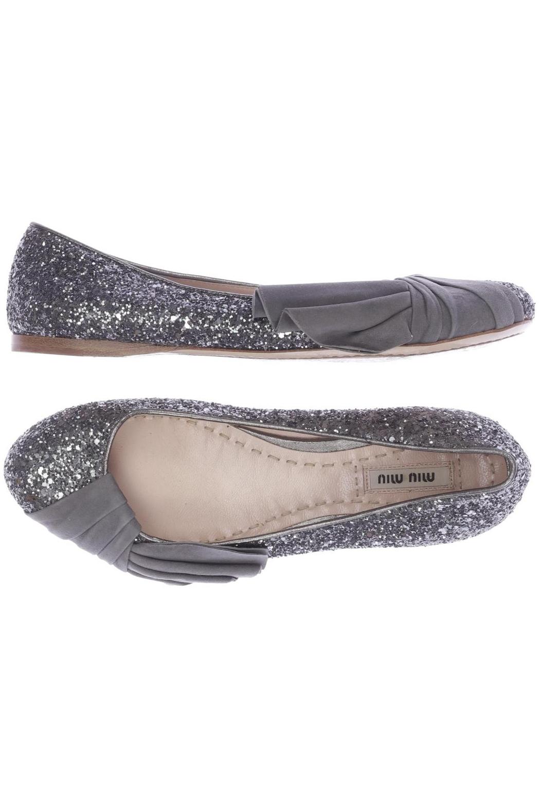 

Miu Miu Damen Ballerinas, grau