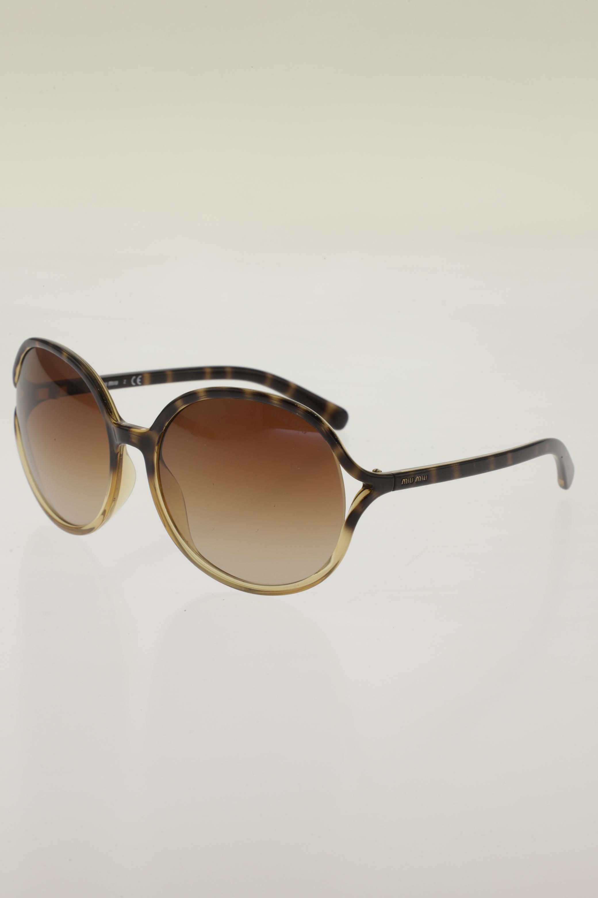 

Miu Miu Damen Sonnenbrille, braun, Gr.