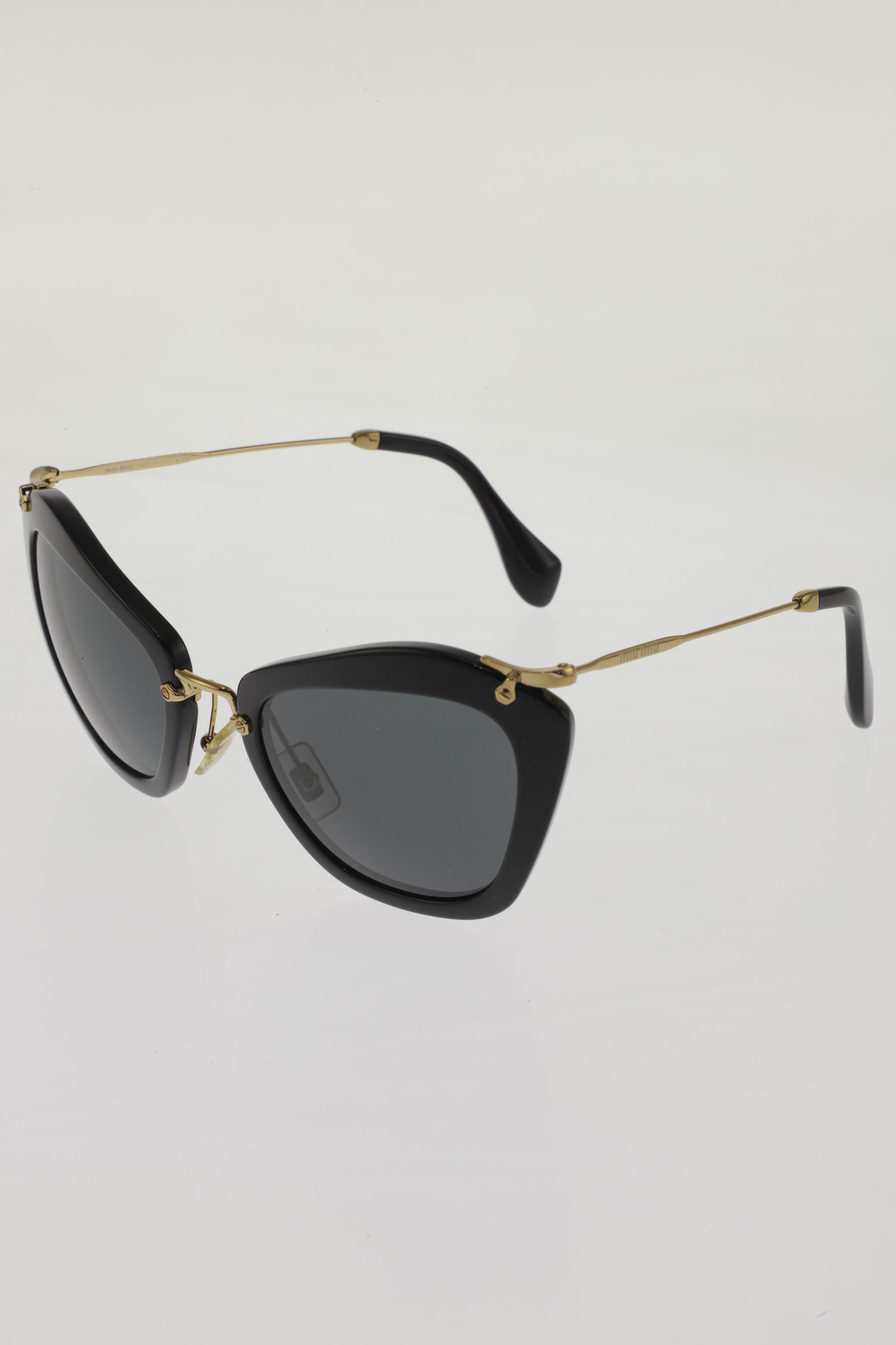 

Miu Miu Damen Sonnenbrille, schwarz, Gr.