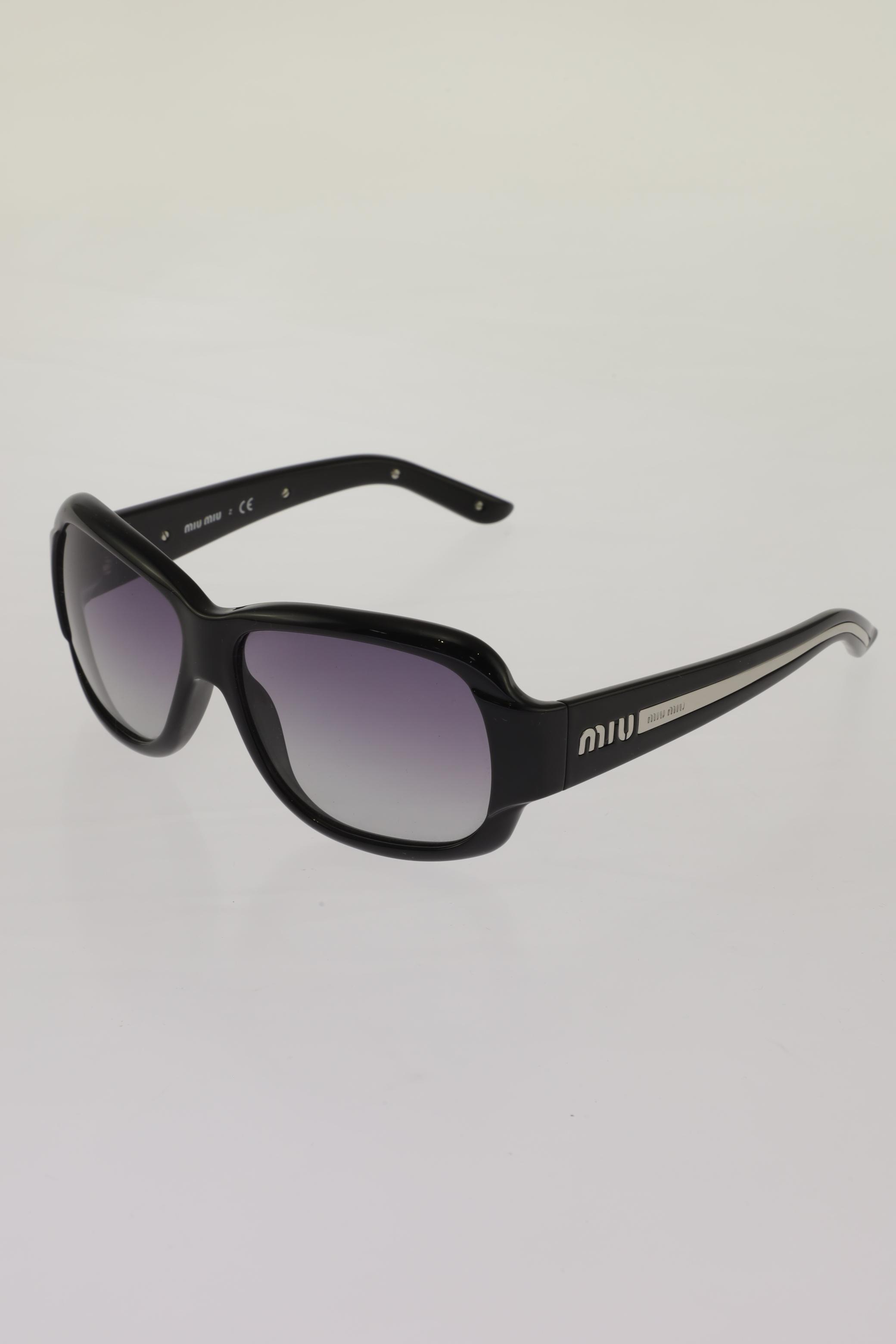 

Miu Miu Damen Sonnenbrille, schwarz, Gr.
