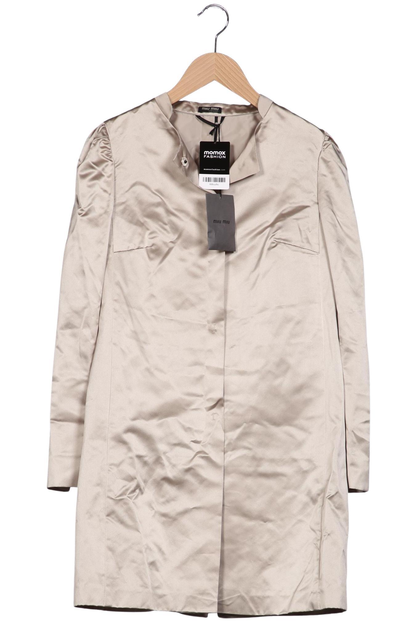 

Miu Miu Damen Mantel, beige, Gr. 42