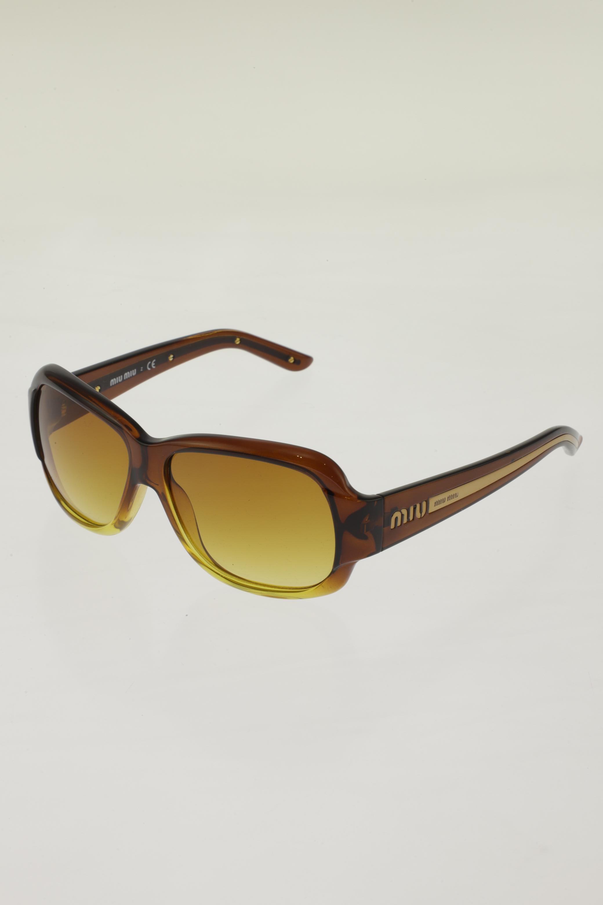 

Miu Miu Damen Sonnenbrille, braun, Gr.