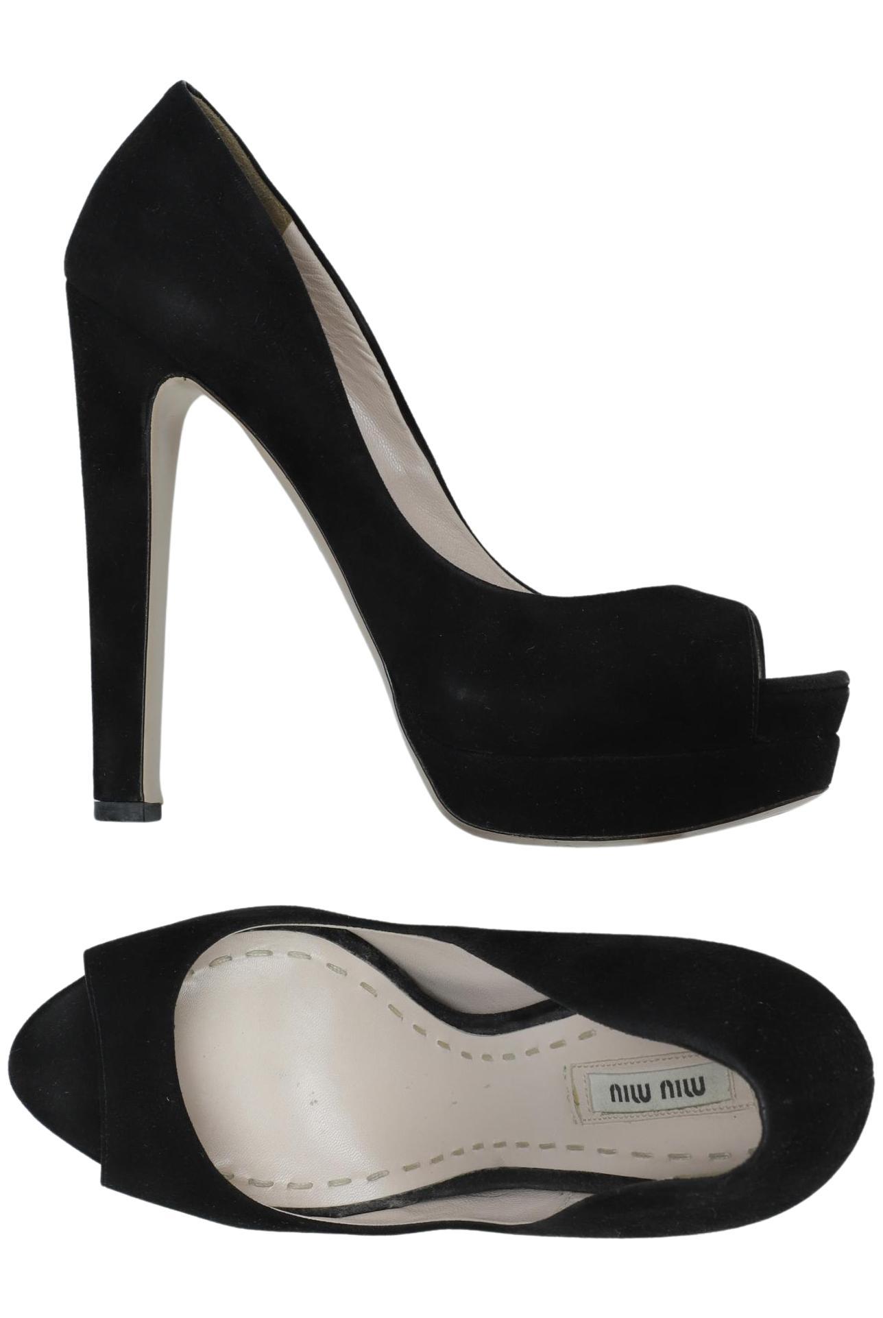 

Miu Miu Damen Pumps, schwarz, Gr. 39.5