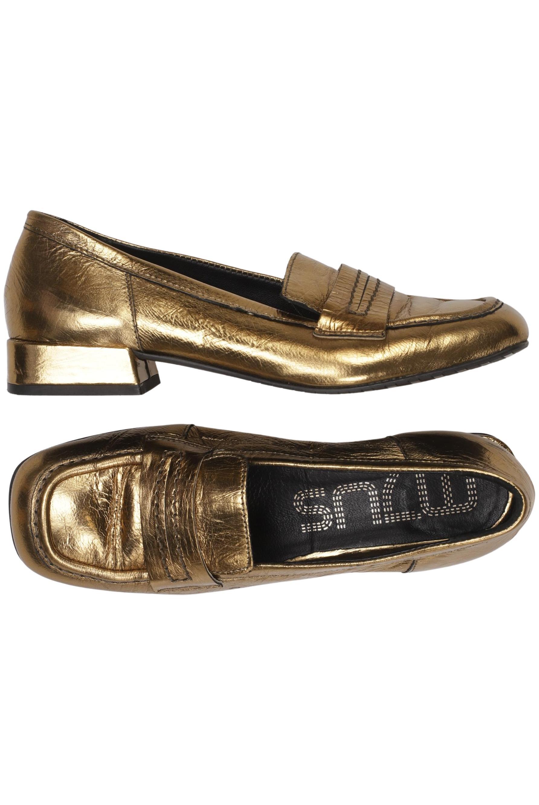 

Mjus Damen Halbschuh, gold, Gr. 38