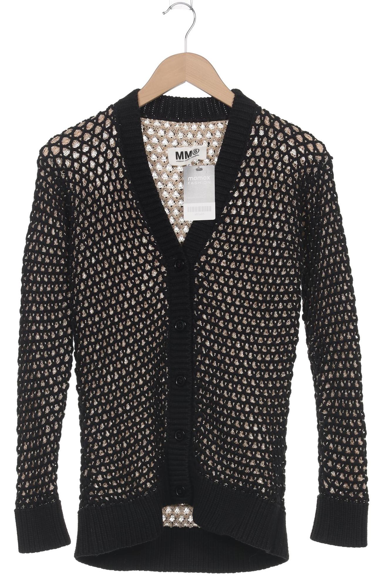 

MM6 Damen Strickjacke, schwarz, Gr. 36