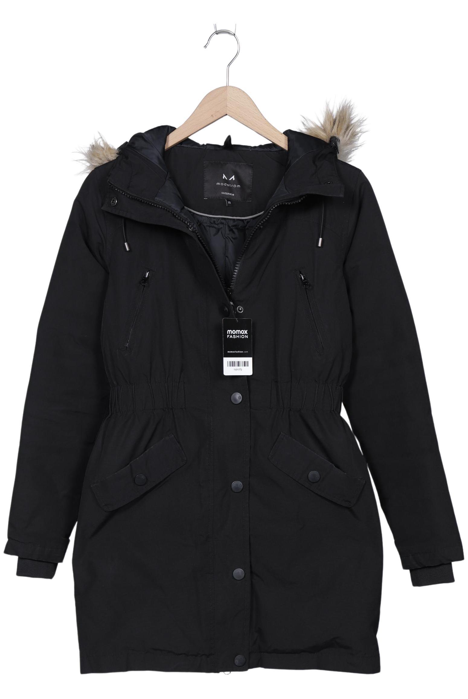 

Modstroem Damen Mantel, schwarz, Gr. 34