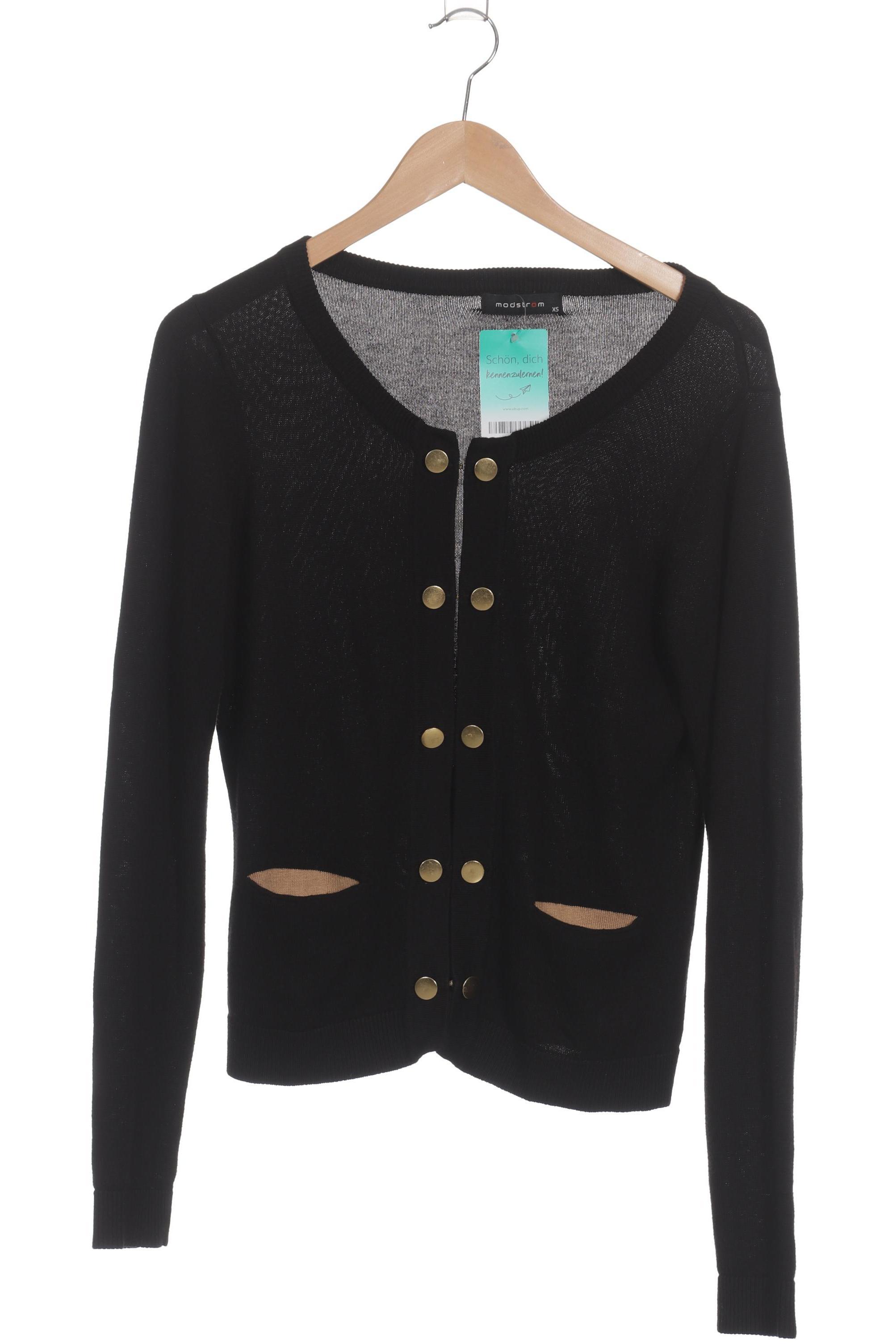 

Modstroem Damen Strickjacke, schwarz, Gr.