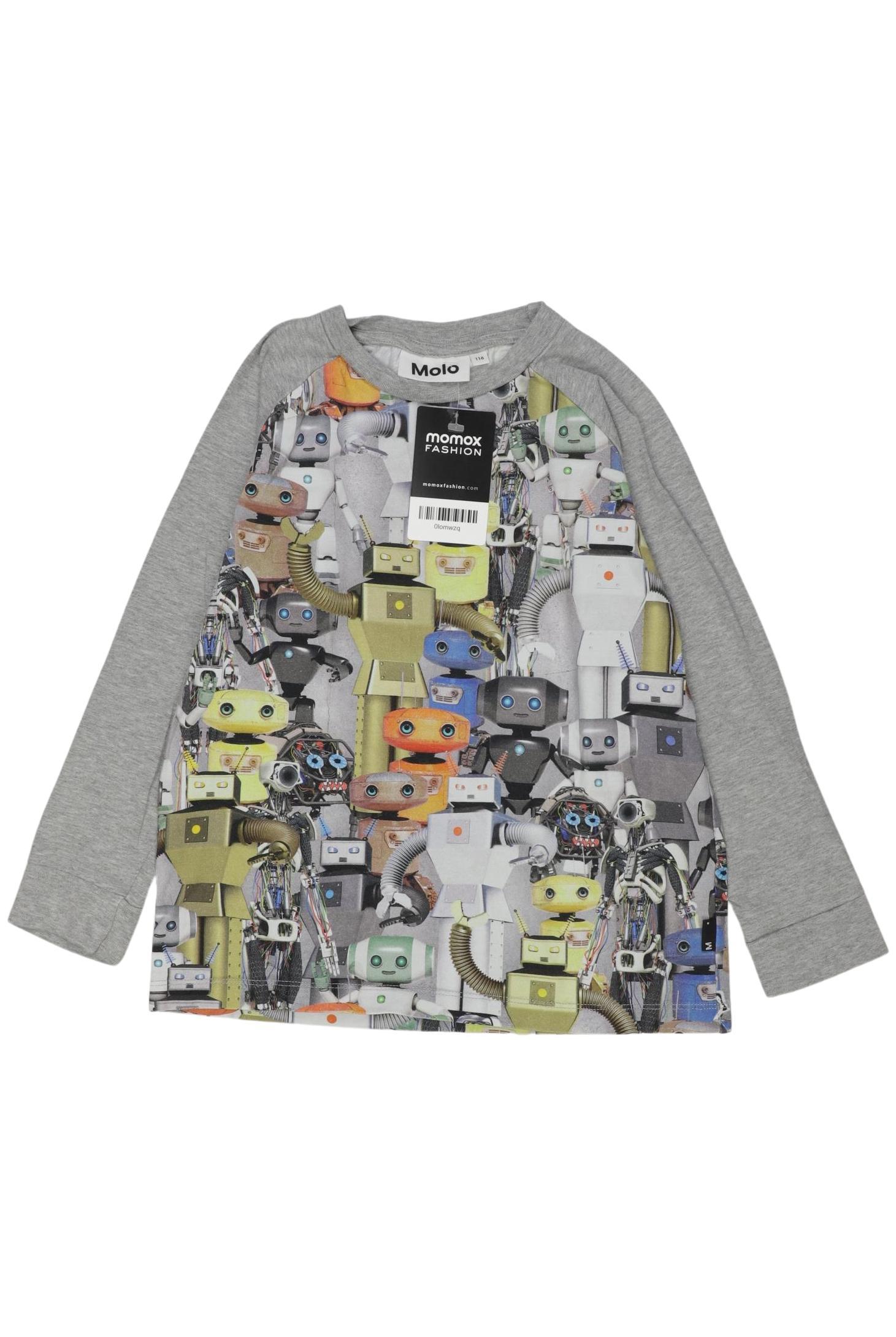 

molo Jungen Langarmshirt, grau, Gr. 116