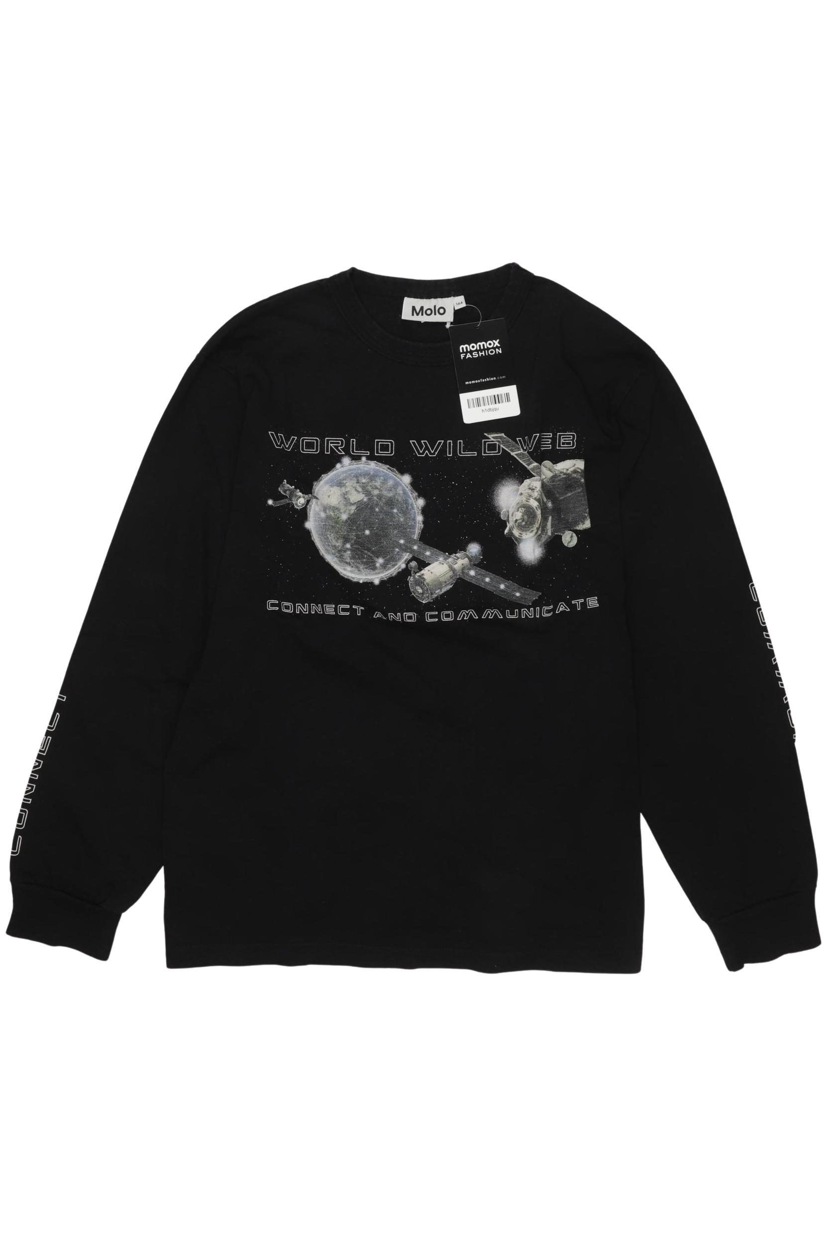 

molo Jungen Langarmshirt, schwarz, Gr. 164