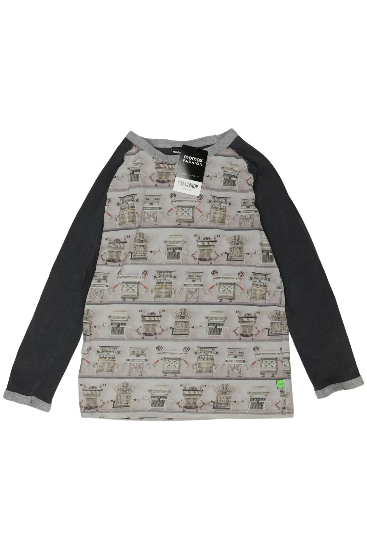

molo Jungen Langarmshirt, grau, Gr. 152
