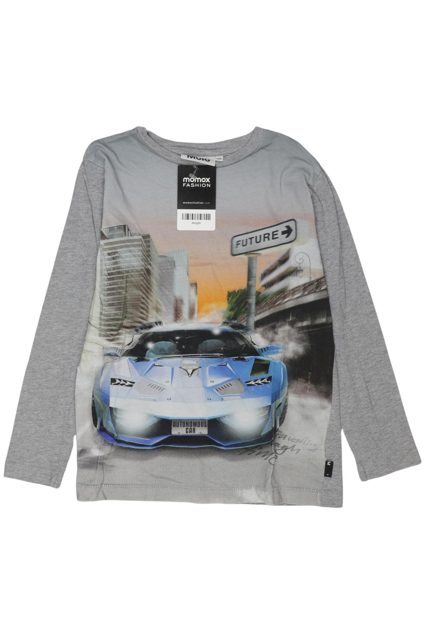 

molo Jungen Langarmshirt, grau, Gr. 122