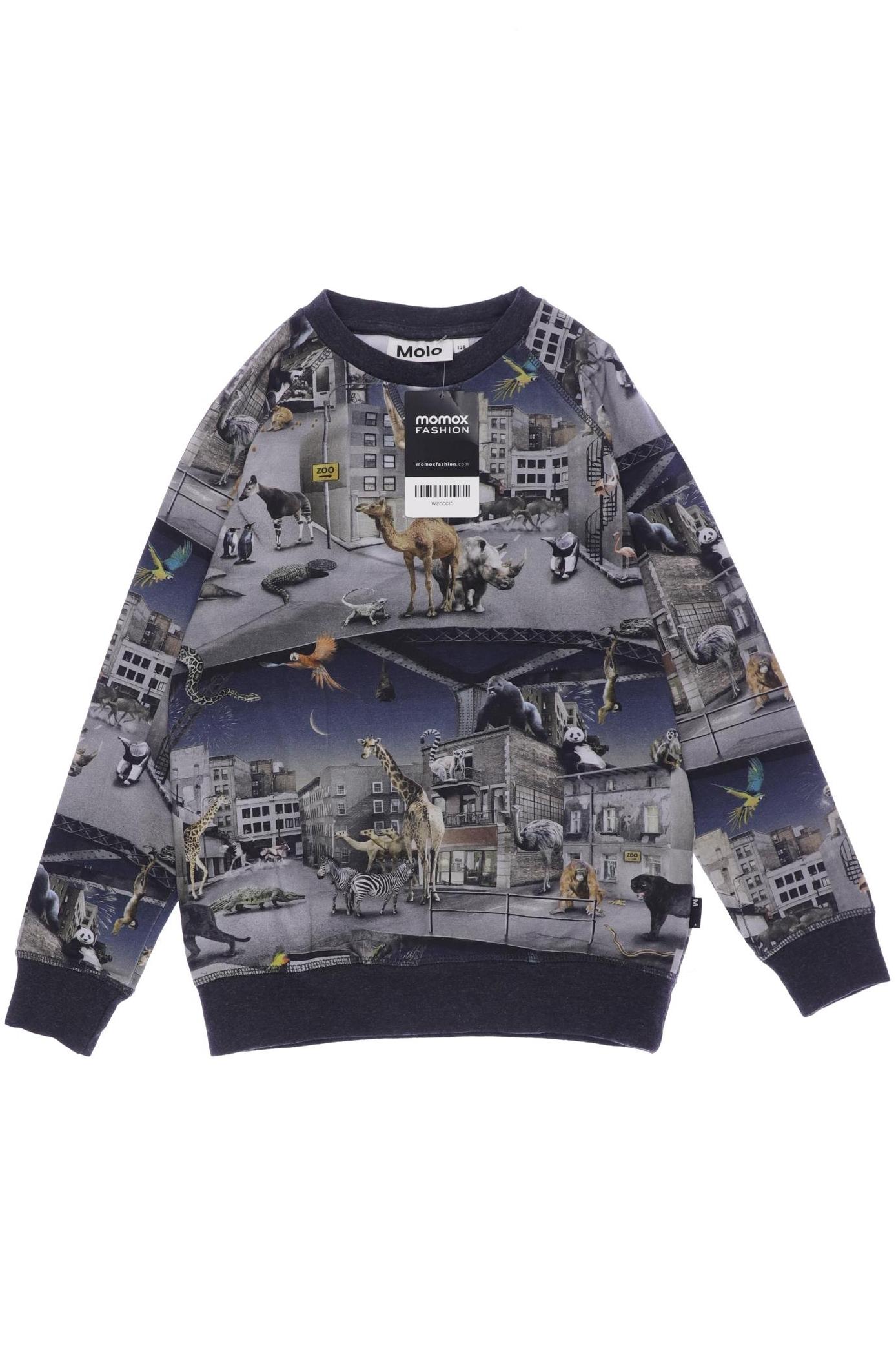 

molo Jungen Langarmshirt, blau, Gr. 128
